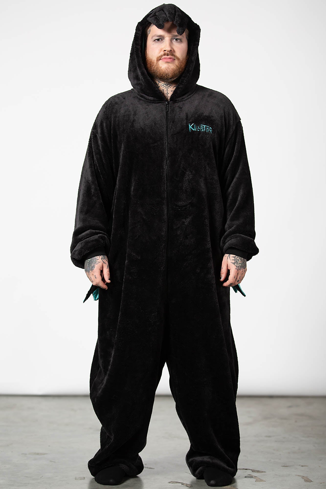 Killstar Cthulhu Plush Onesie with Wings & XL Hood