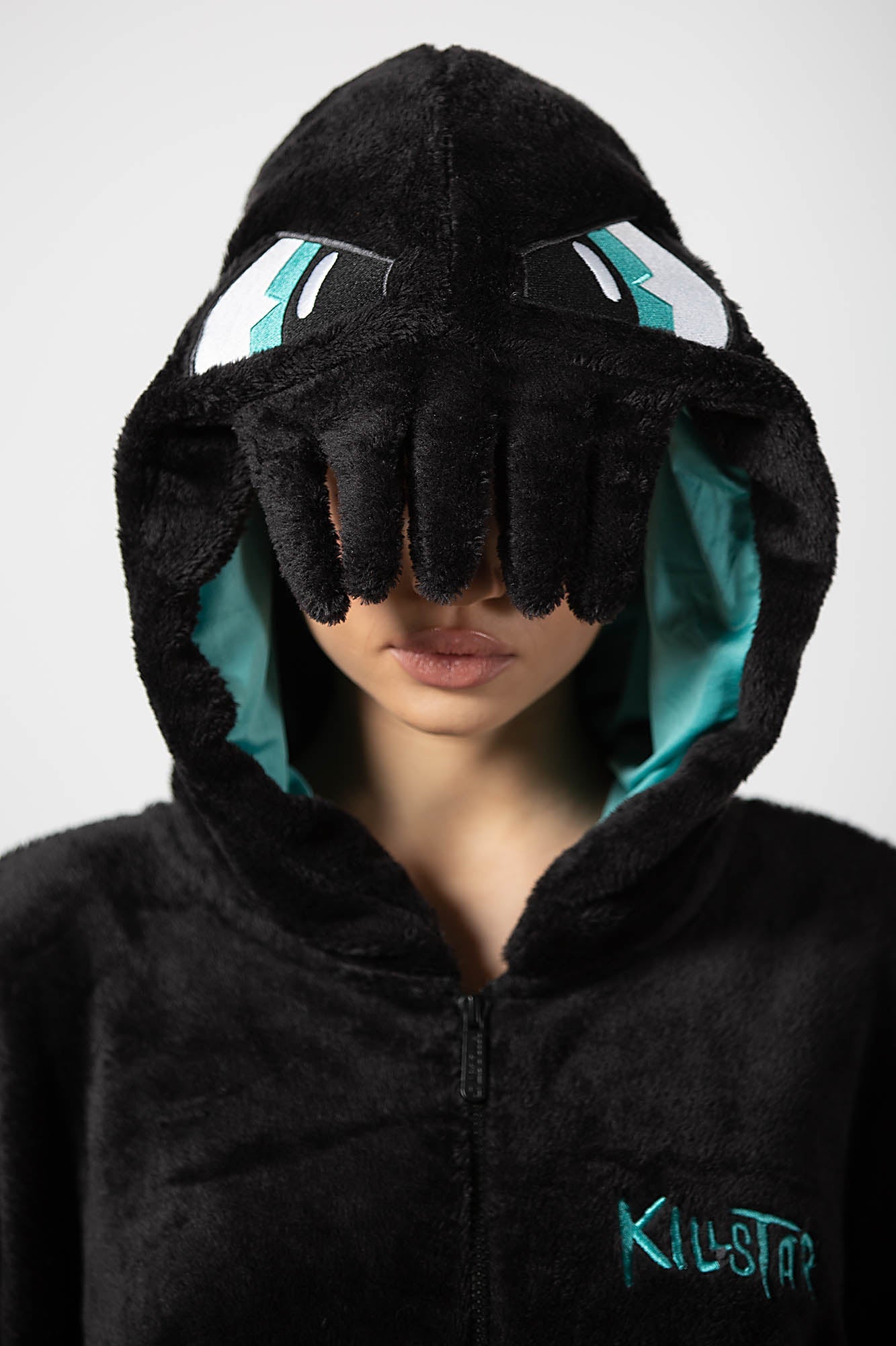 Killstar Cthulhu Plush Onesie with Wings & XL Hood