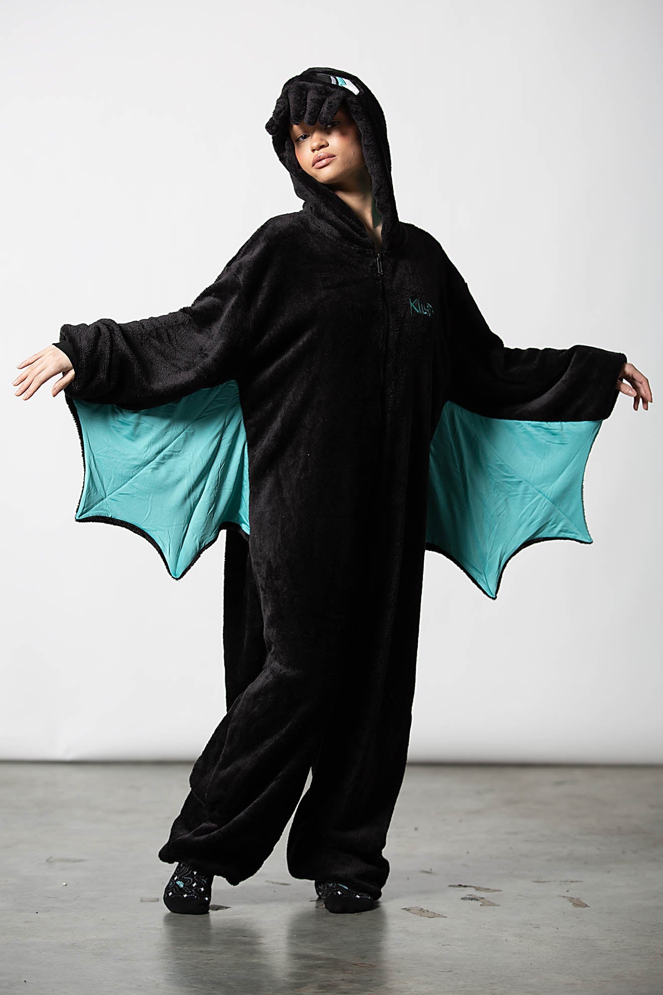Killstar Cthulhu Plush Onesie with Wings & XL Hood