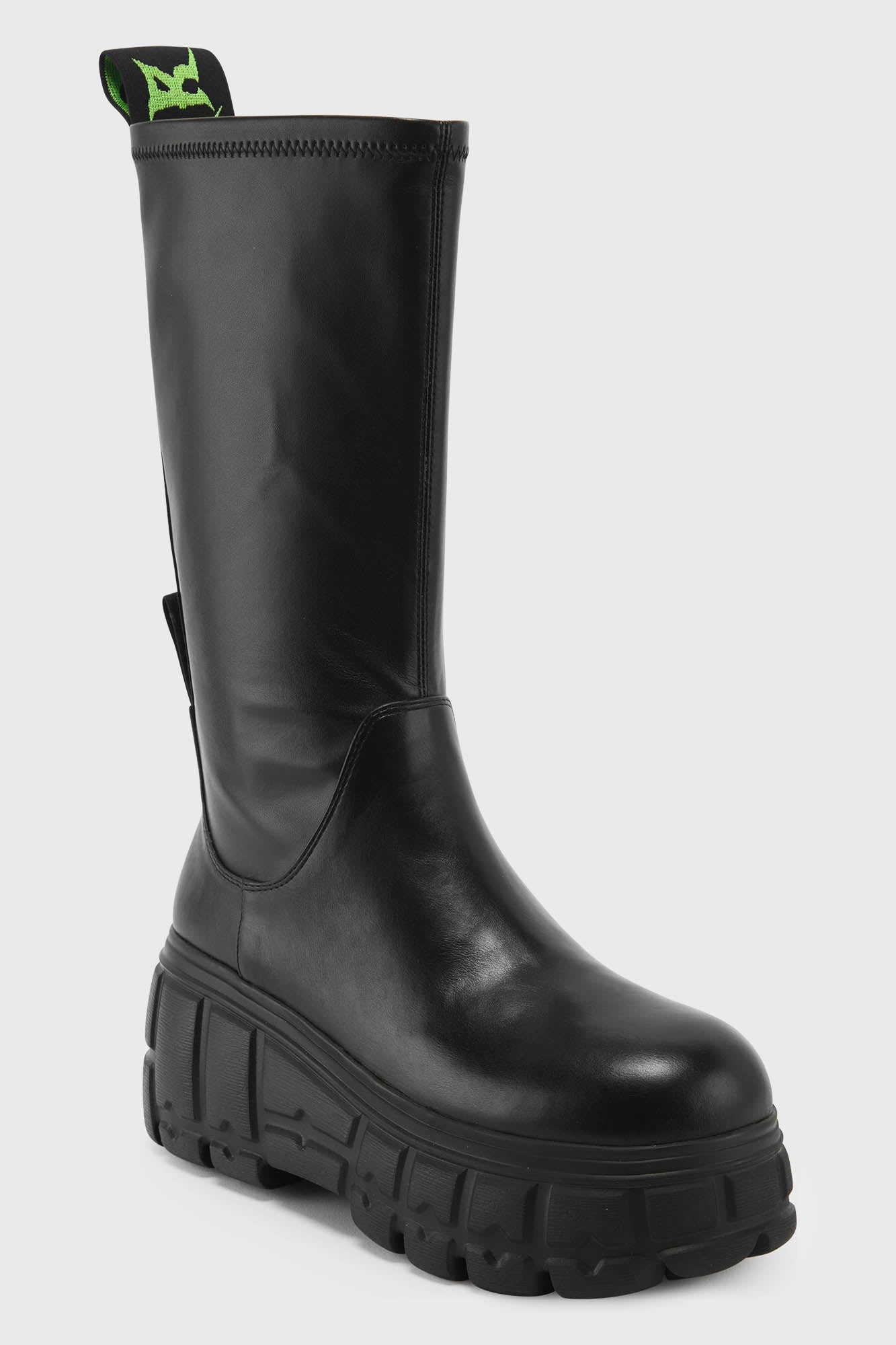 KILLSTAR Everlasting Tall Boot - Faux Leather Chunky Sole Platform