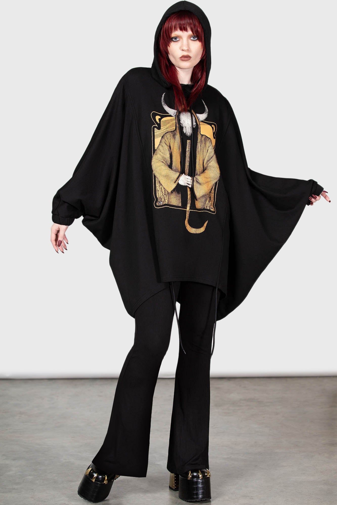 Bad Omens Graphic Hoodie - Unisex Cotton Pullover with Batwing Sleeves