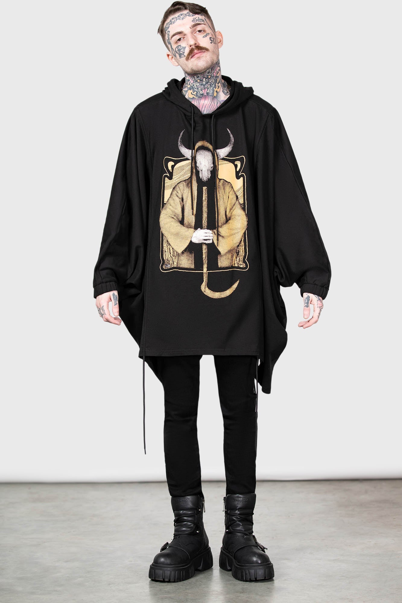 Bad Omens Graphic Hoodie - Unisex Cotton Pullover with Batwing Sleeves