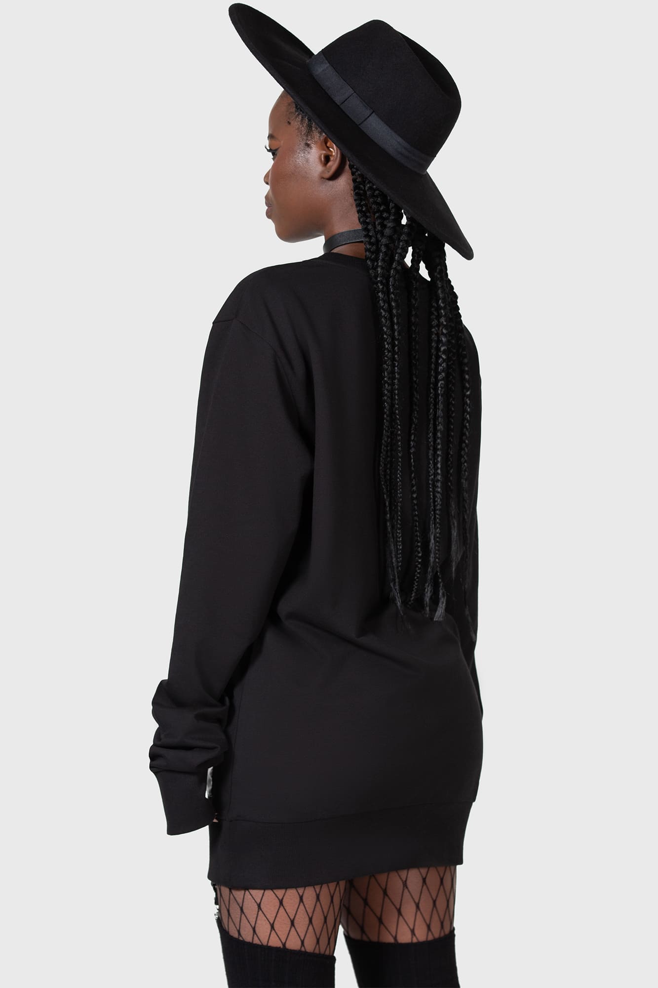 Killstar Cat Spat Graphic Sweatshirt - "Careful I Bite" Design