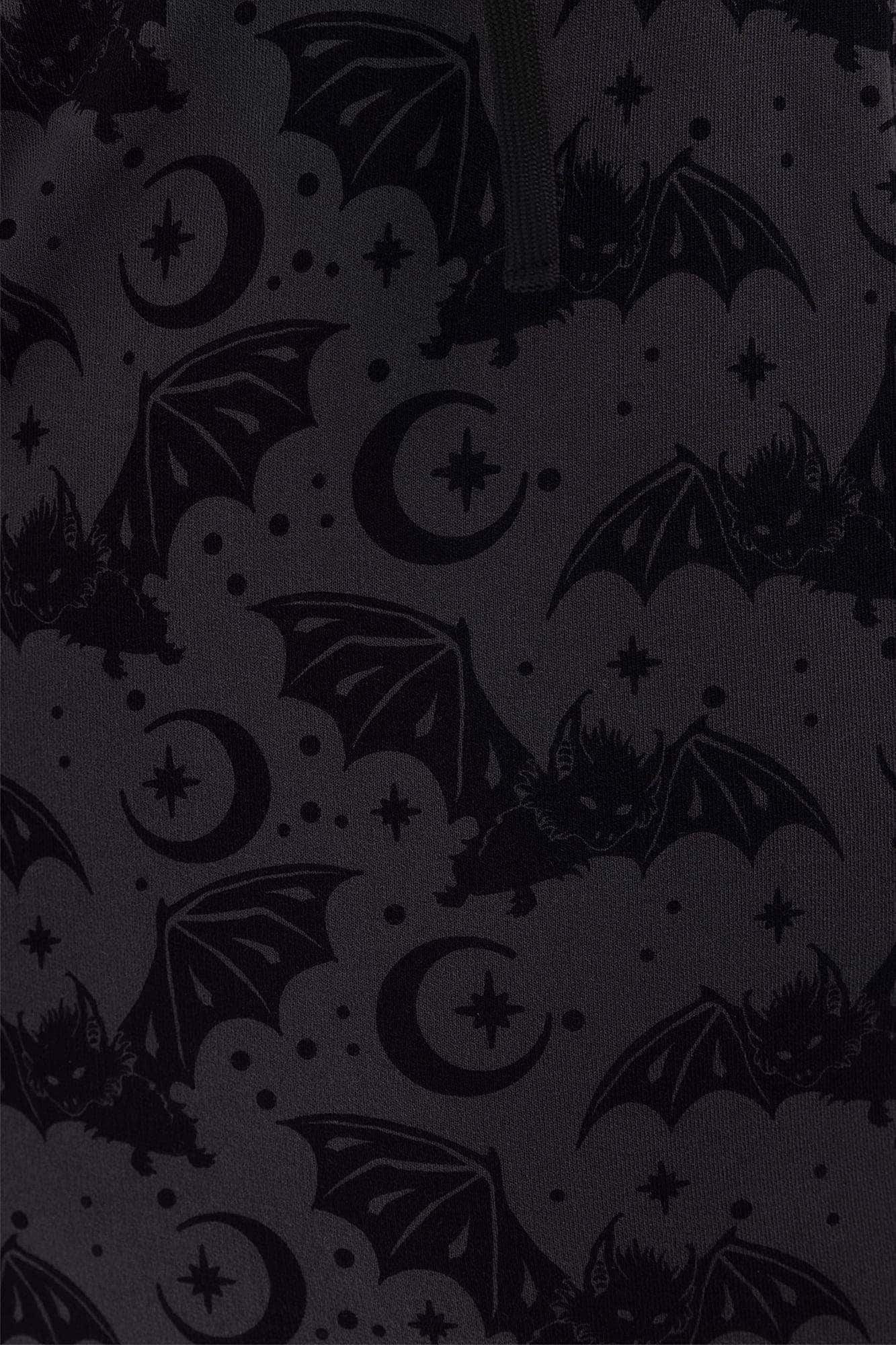 Killstar Cosmic Bat Hooded Onesie - Soft Cotton Pajamas