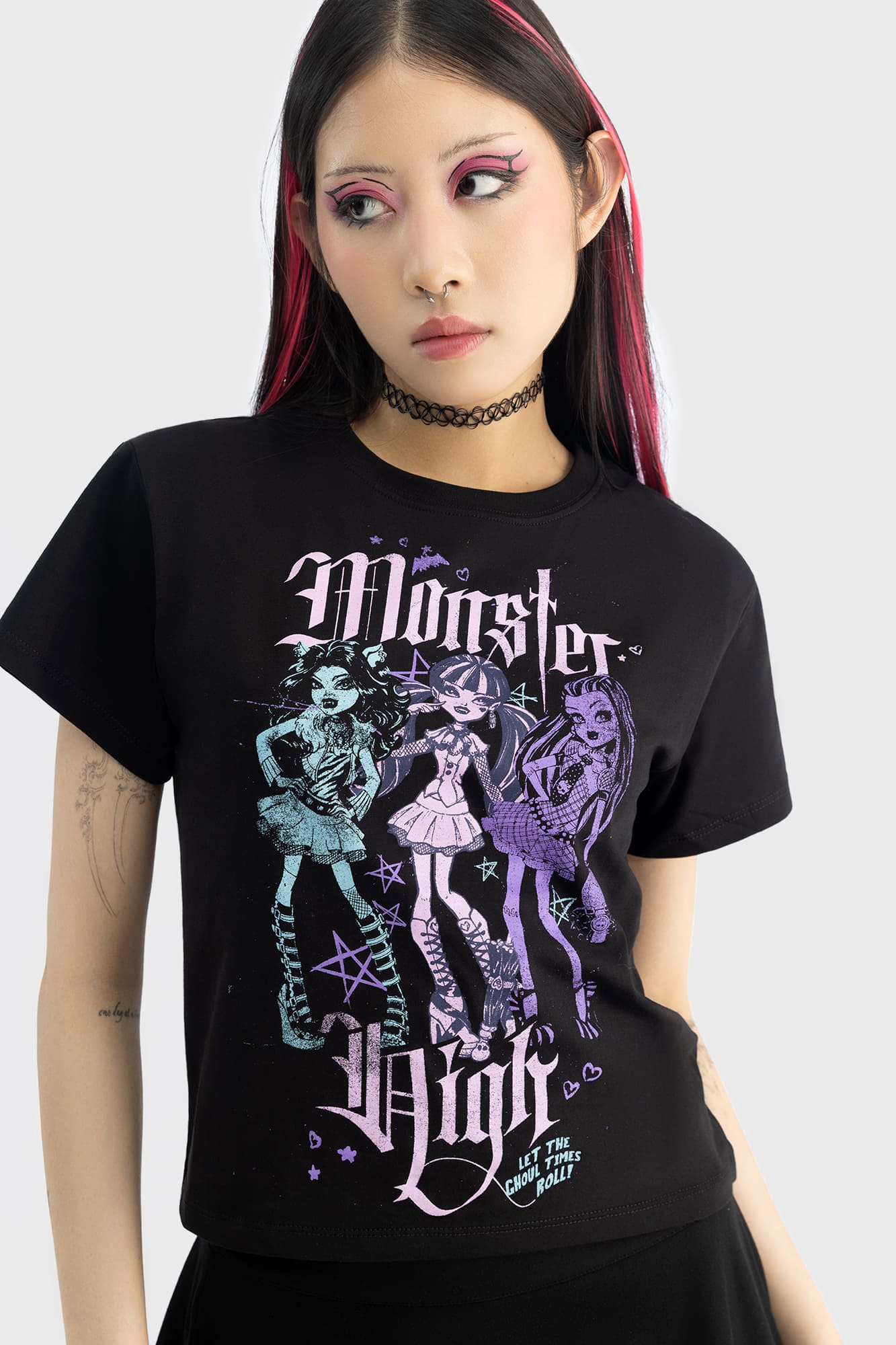 Monster High Alumni Tour Graphic Cotton Tee - Fitted Shrunken Fit