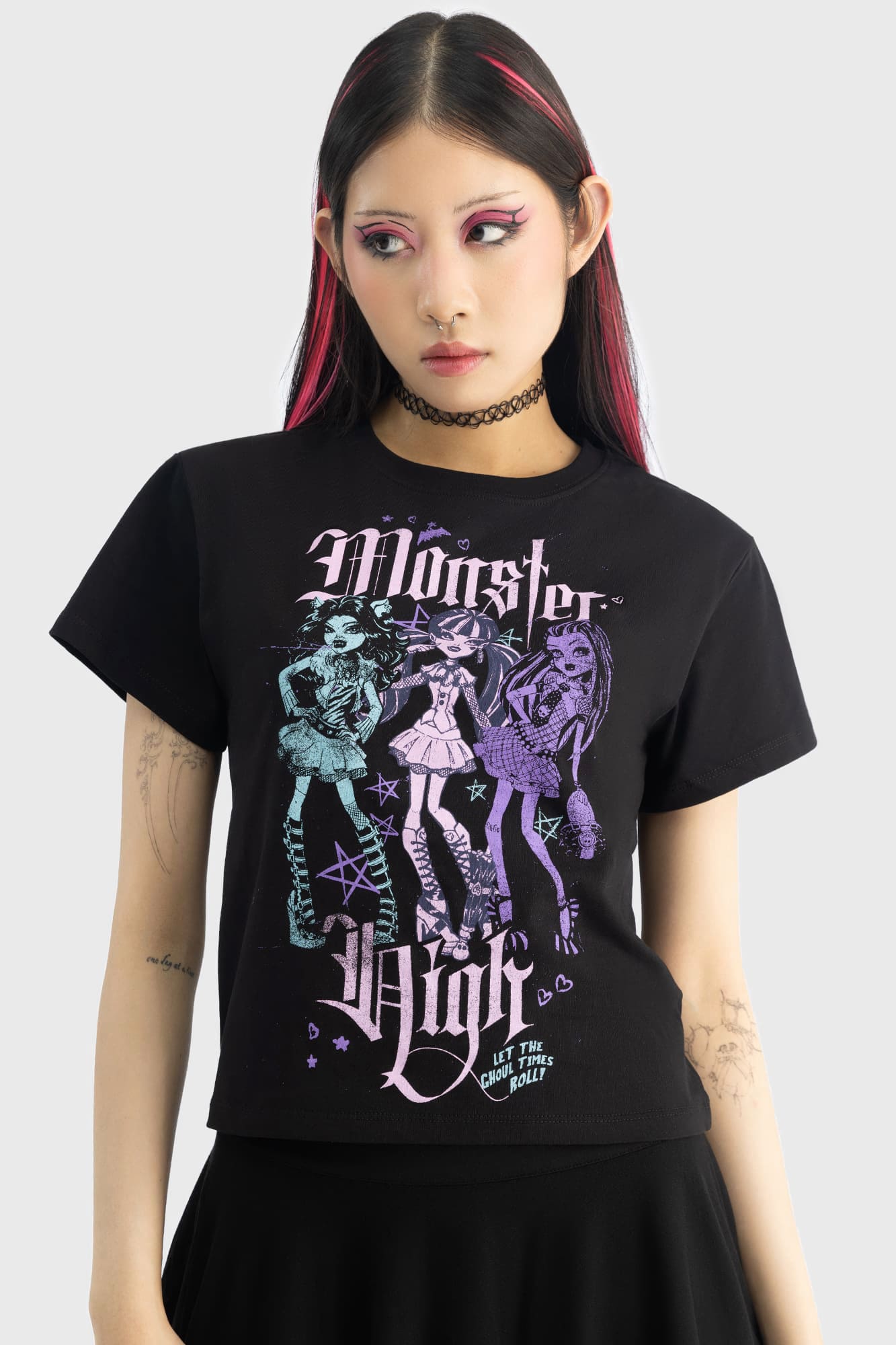 Monster High Alumni Tour Graphic Cotton Tee - Fitted Shrunken Fit