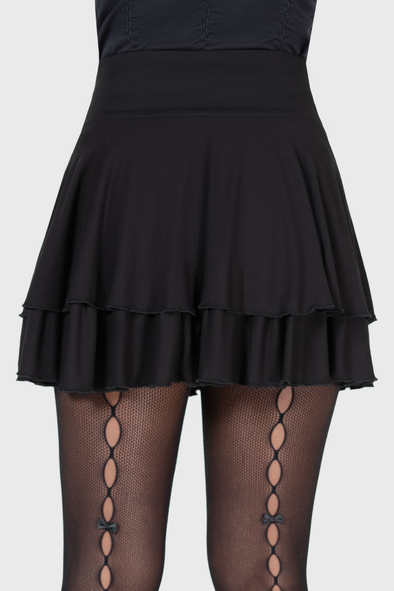 Killstar Cruel Irony Mini Skirt - Layered & Fitted with Side Zip