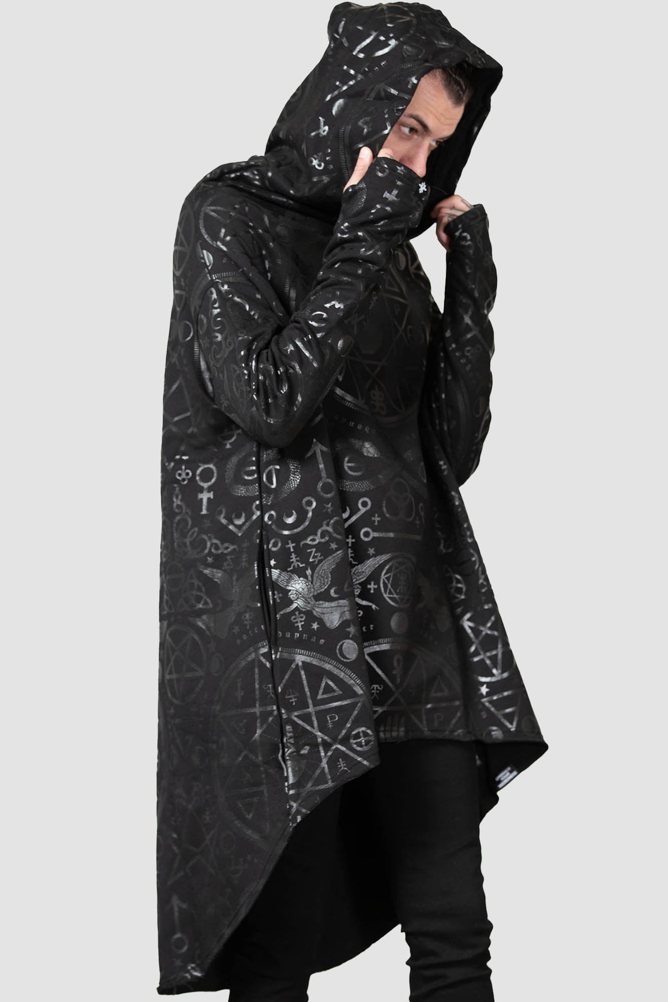 Killstar Cult Ritual Hoodie - Long Sleeve Unisex Pullover with Thumbholes