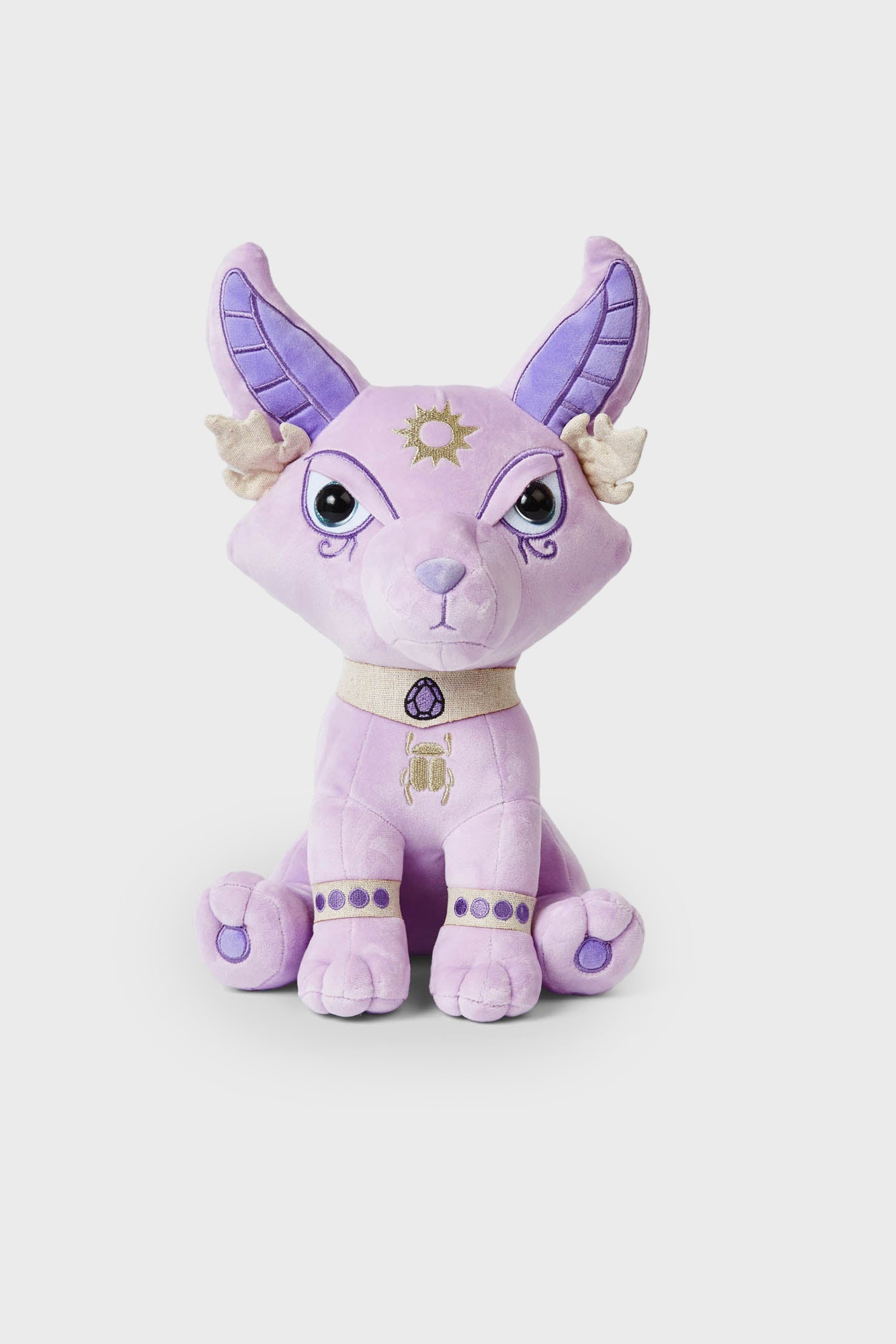 Anubis Plush Toy - Egyptian God Soft Luxe Plush with Glitter Eyes