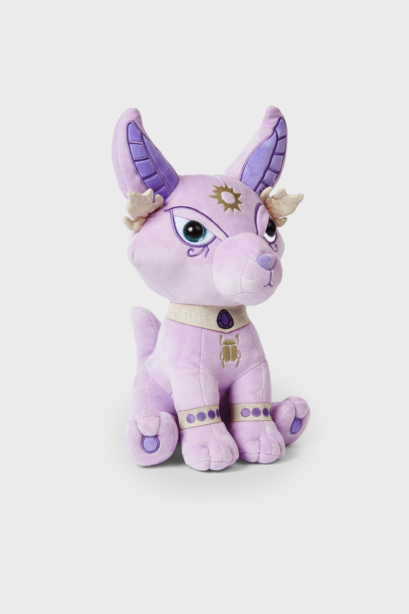 Anubis Plush Toy - Egyptian God Soft Luxe Plush with Glitter Eyes