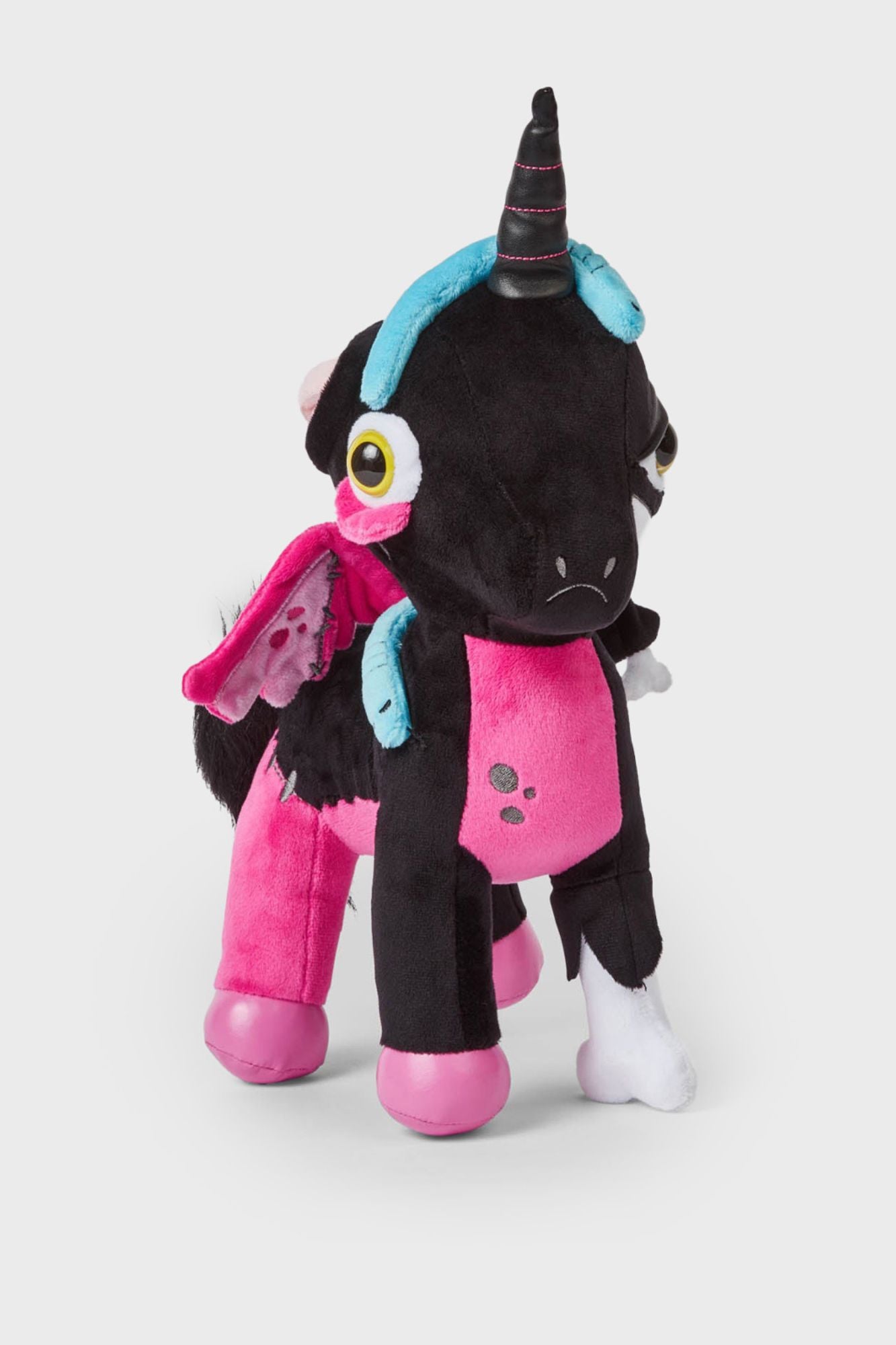 Zombiecorn Dead Dawn Plush Toy – 35cm Undead Unicorn with Faux Leather Horn
