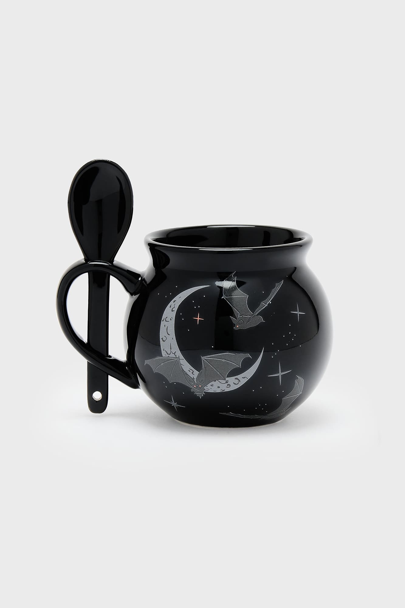 Killstar Kiro Cosmic Ceramic Mug with Spoon – Handcrafted Stoneware