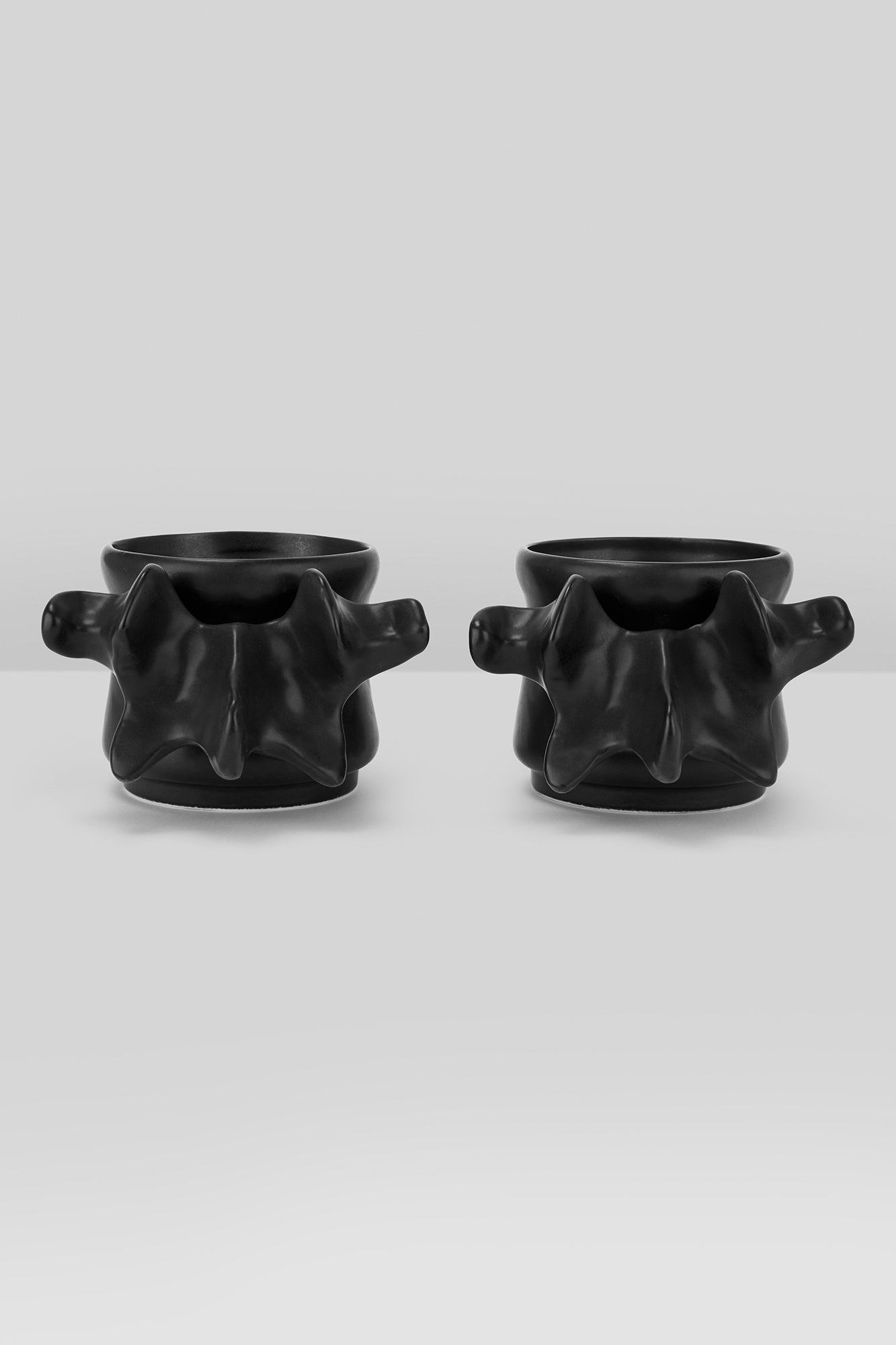 Killstar Ossuary Porcelain Stackable Cups - Set of 2
