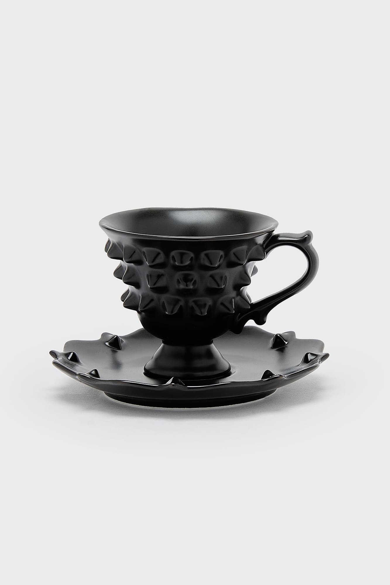 Killstar Punktorian Gothic Ceramic Teacup & Saucer Set