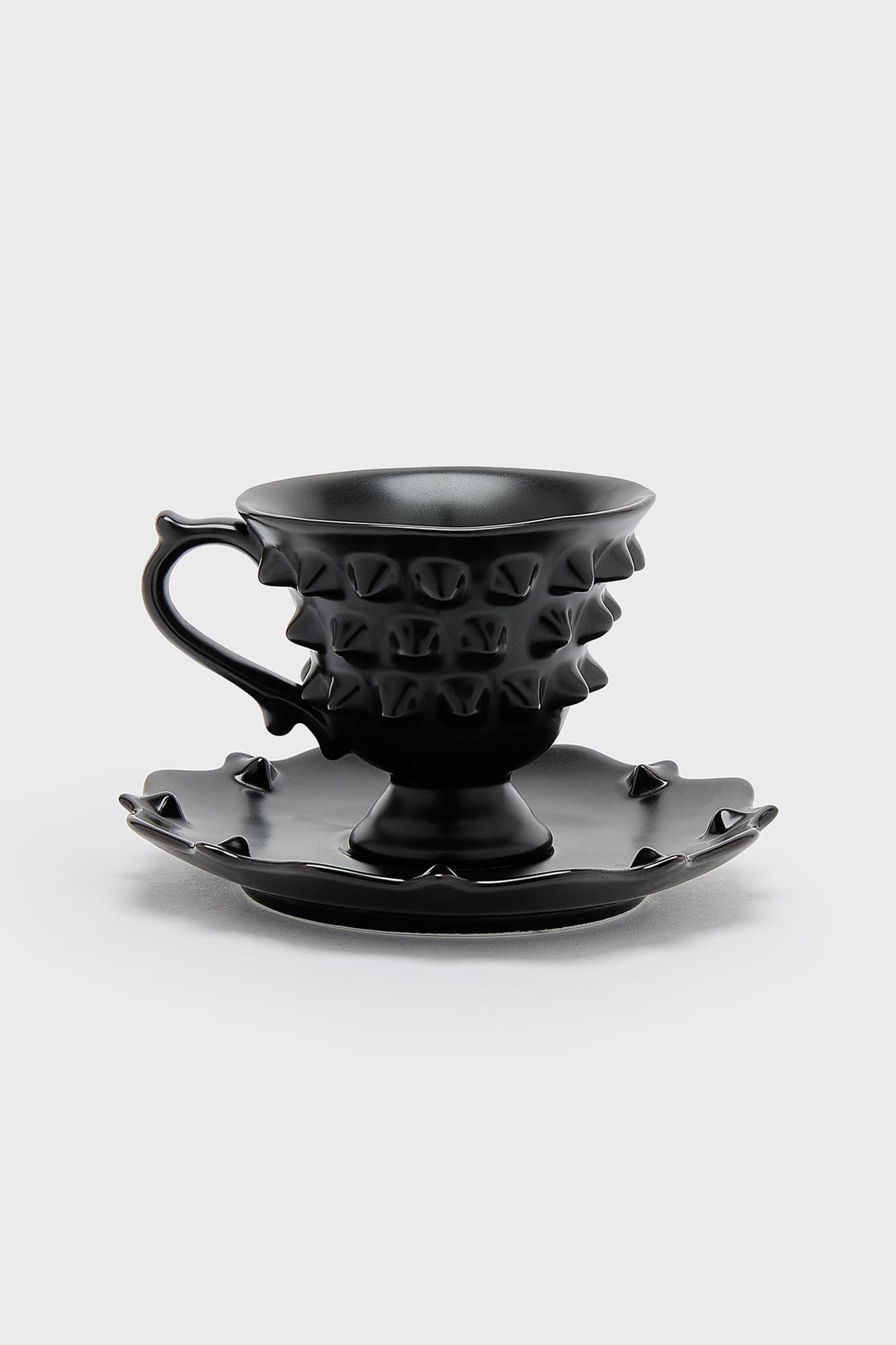 Killstar Punktorian Gothic Ceramic Teacup & Saucer Set