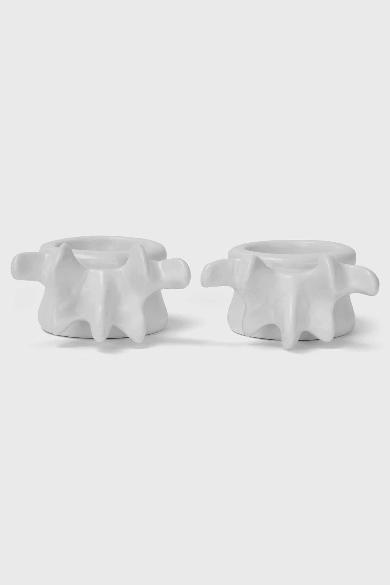 Killstar Ossuary Porcelain Tealight Holder Set of 2