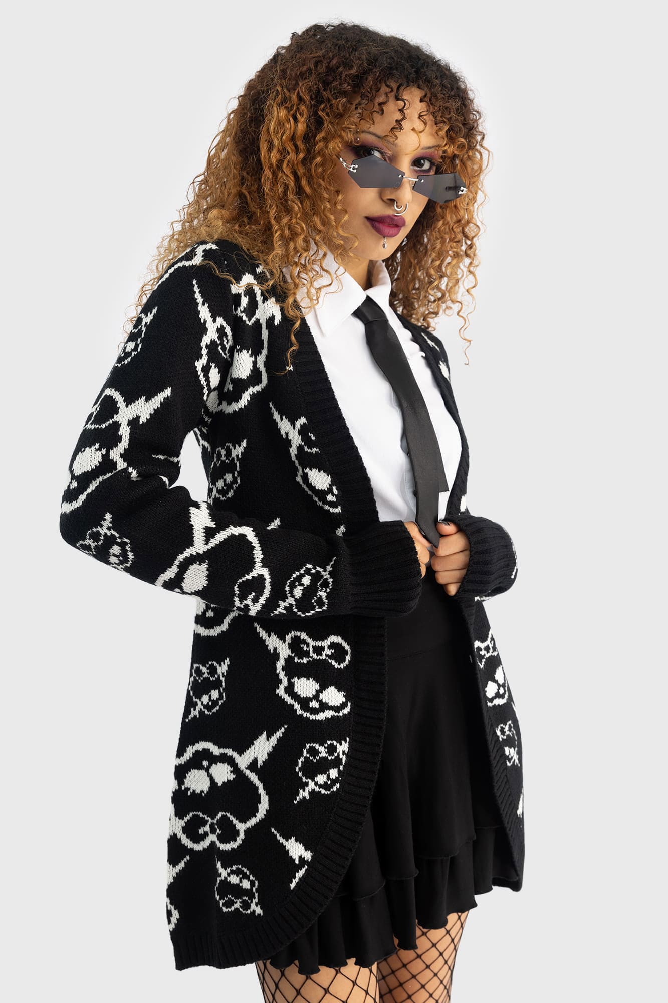 Monster High Voltageous Cardigan - Soft Stretch Knit with Custom Print