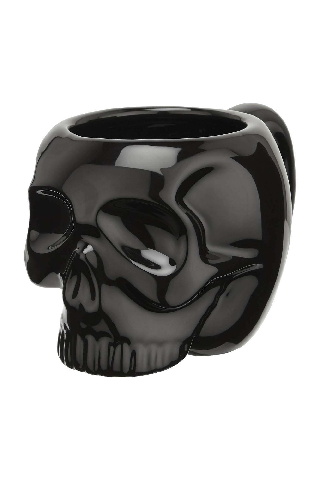 Killstar Skull-Shaped Ceramic Mug - 380ml Gothic Coffee Cup