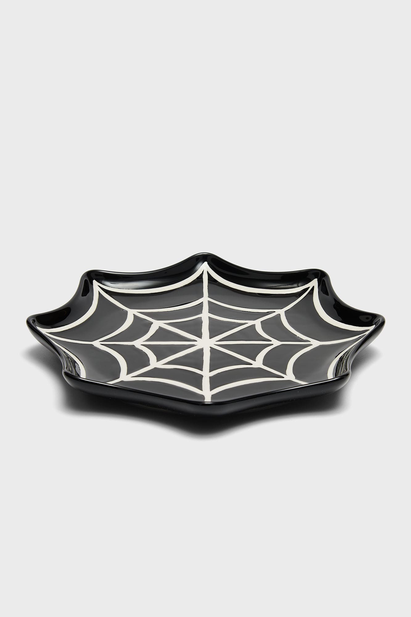 KILLSTAR Web Design Ceramic Dinner Plate - 10.2" Goth Tableware