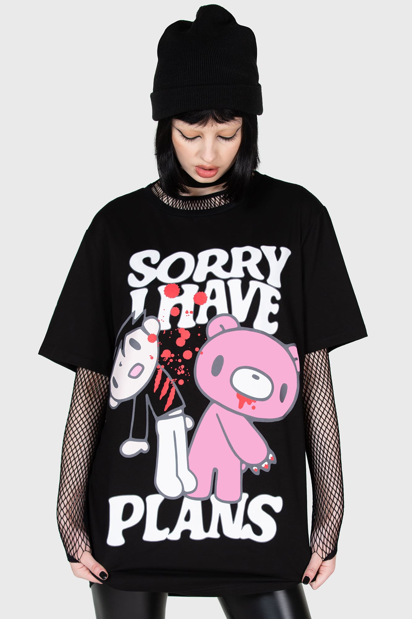 Killstar Gloomy Bear Graphic Cotton T-Shirt - I Have Plans