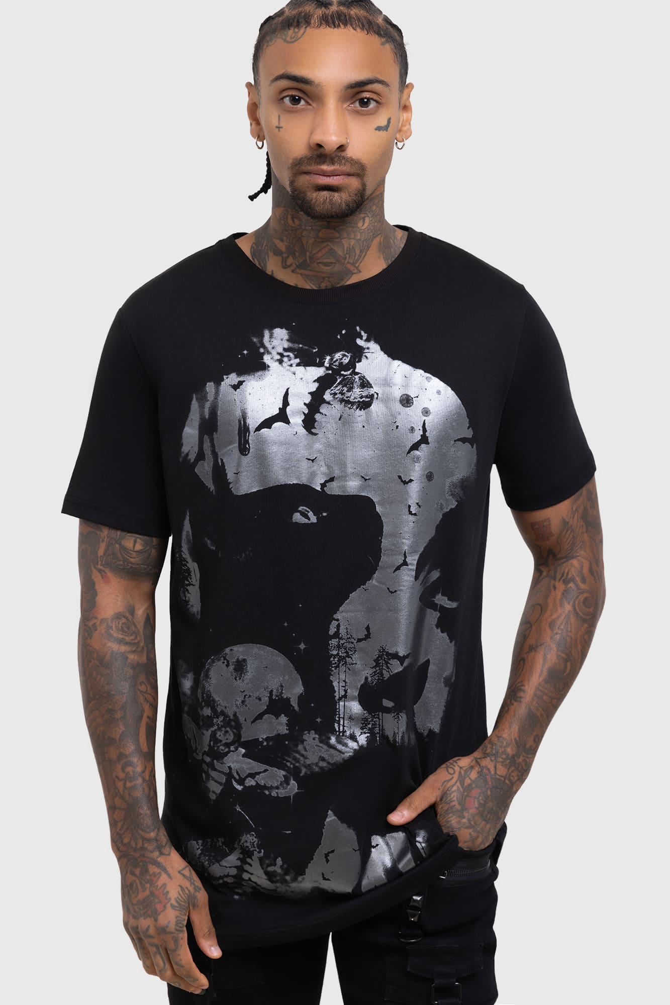 Kihilist Dark Serenity Graphic Cotton T-Shirt