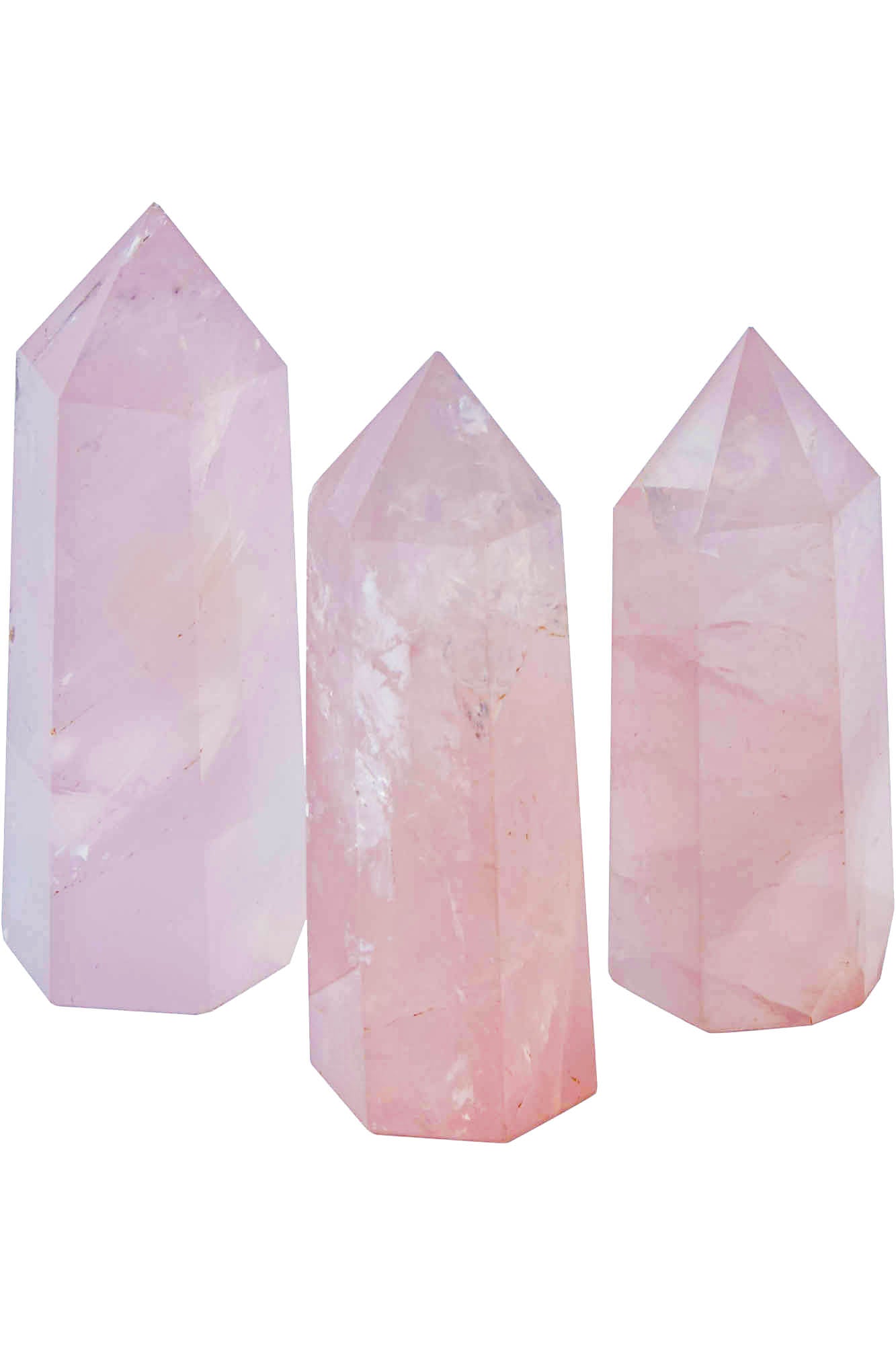 Rose Quartz Crystal Point - Natural Healing Stone for Love & Relationships