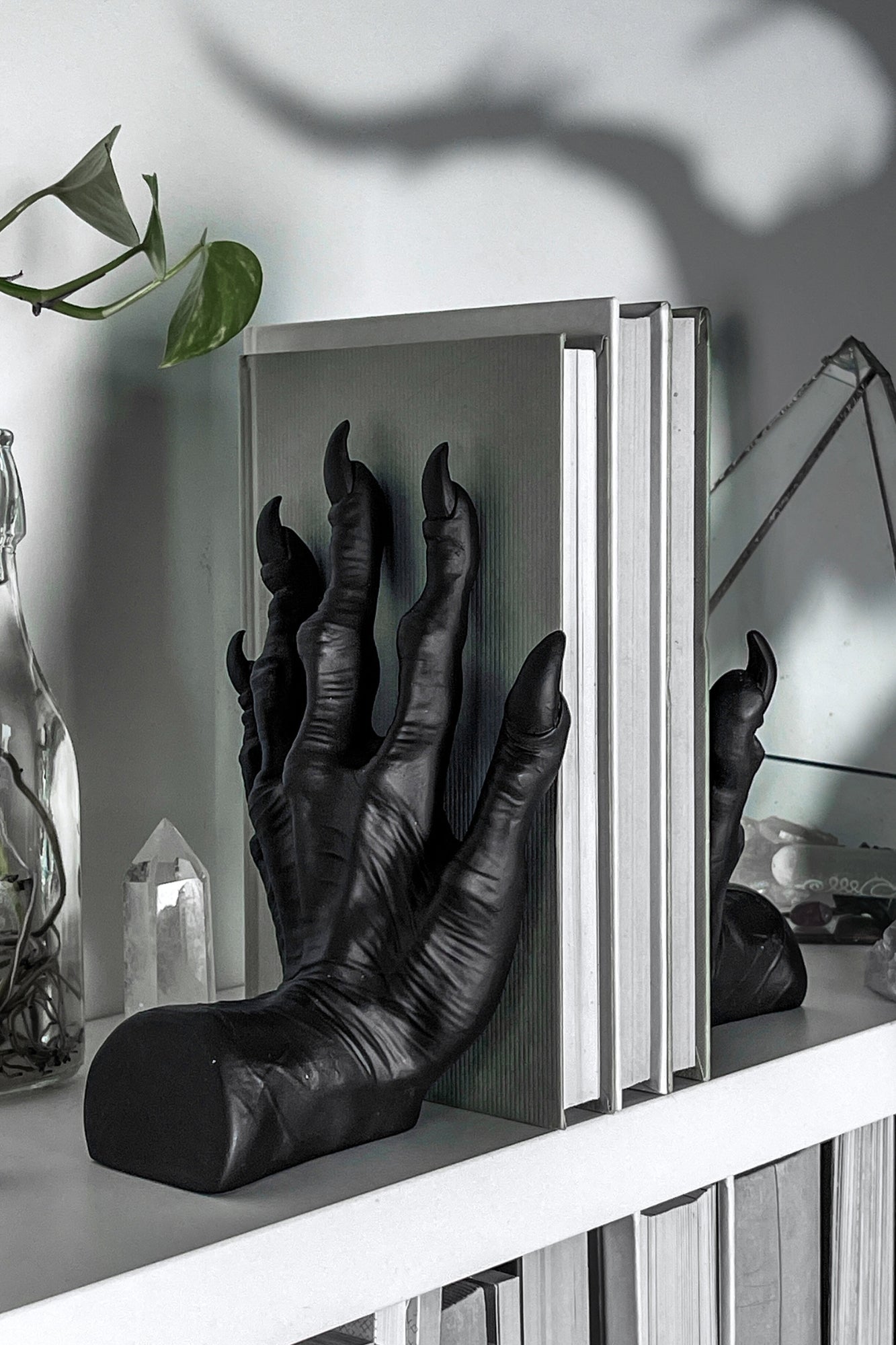 Killstar Abyss Resin Hand Bookends - Gothic Home Decor