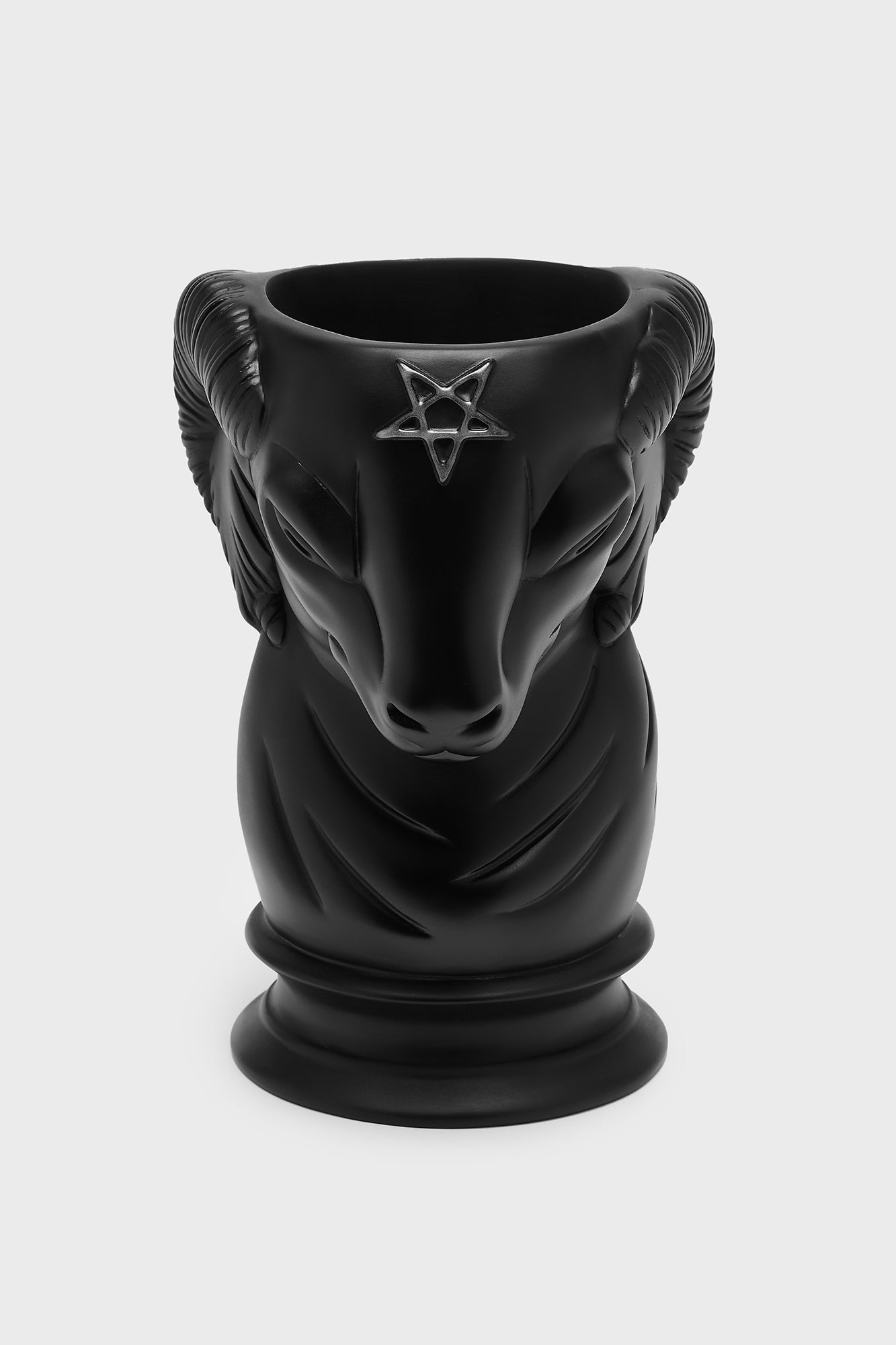 KILLSTAR Levi Glow in the Dark Resin Ram Vase – 7.5" Matte Finish