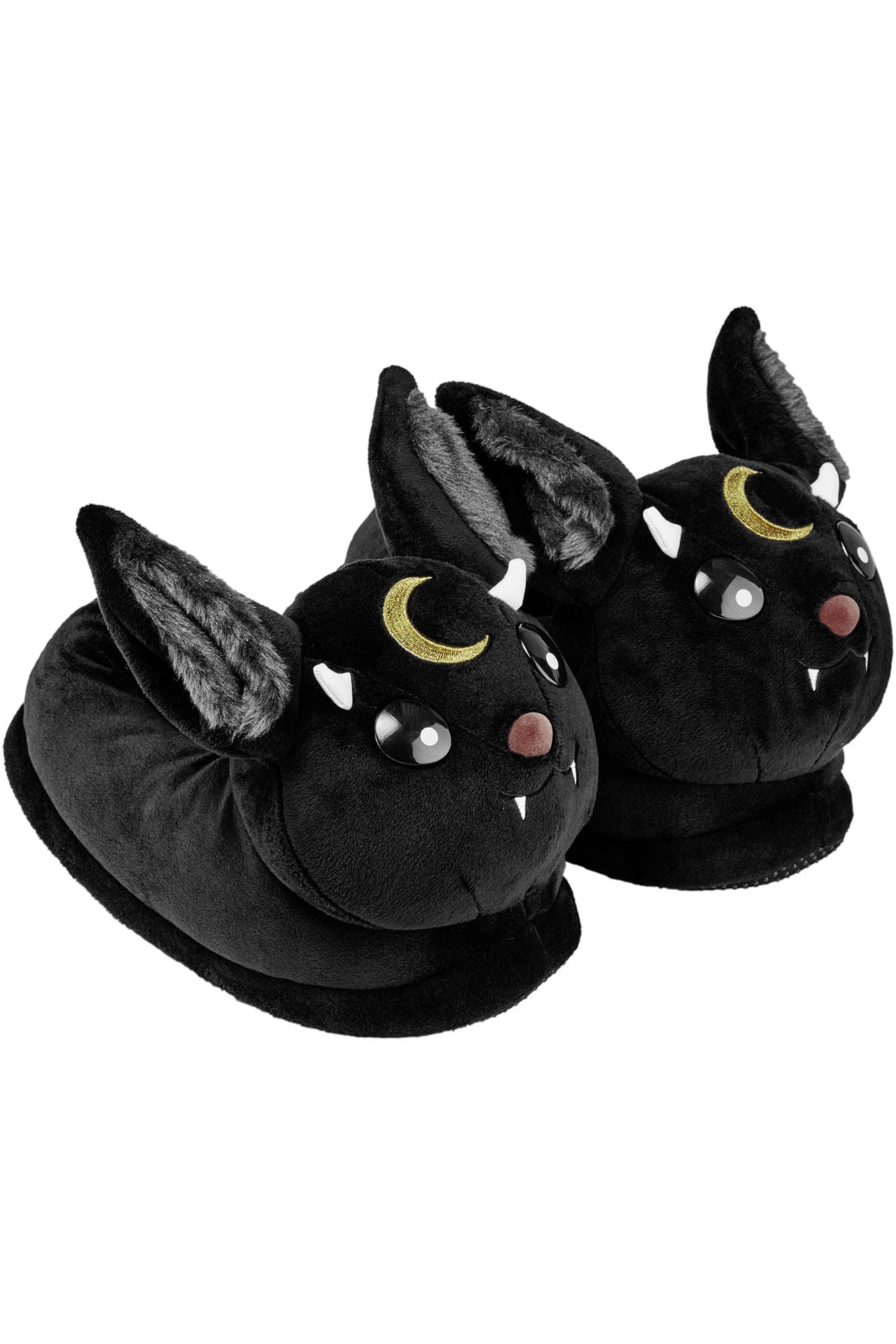 Vampir Faux Fur Slippers with 3D Ears & Horns – KREEPTURES