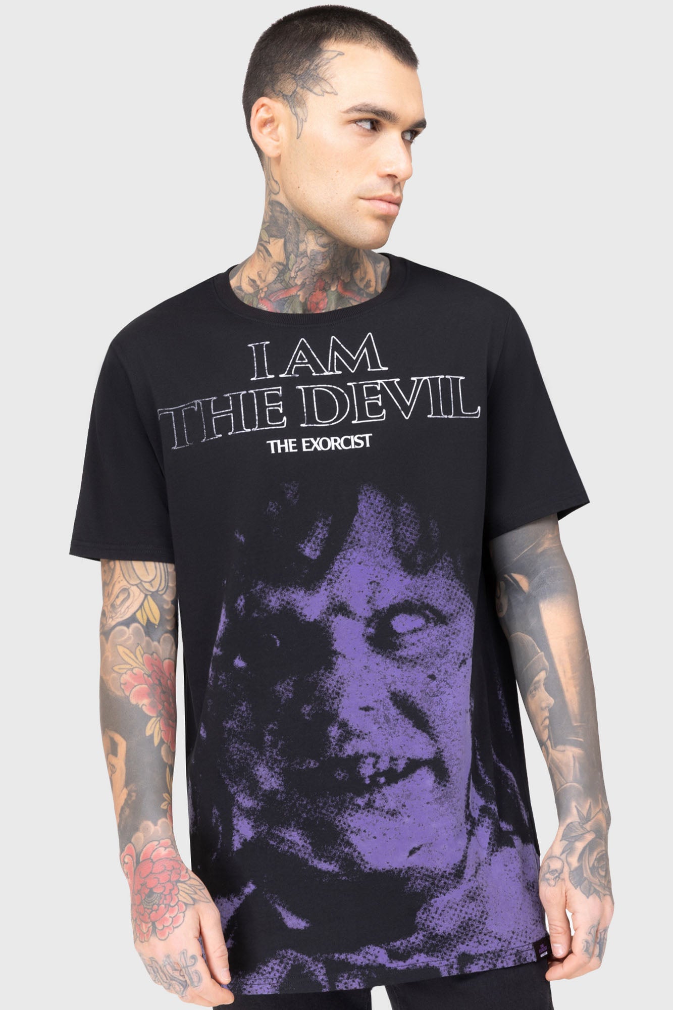 Killstar Power of the Devil Cotton T-Shirt - Loose Fit
