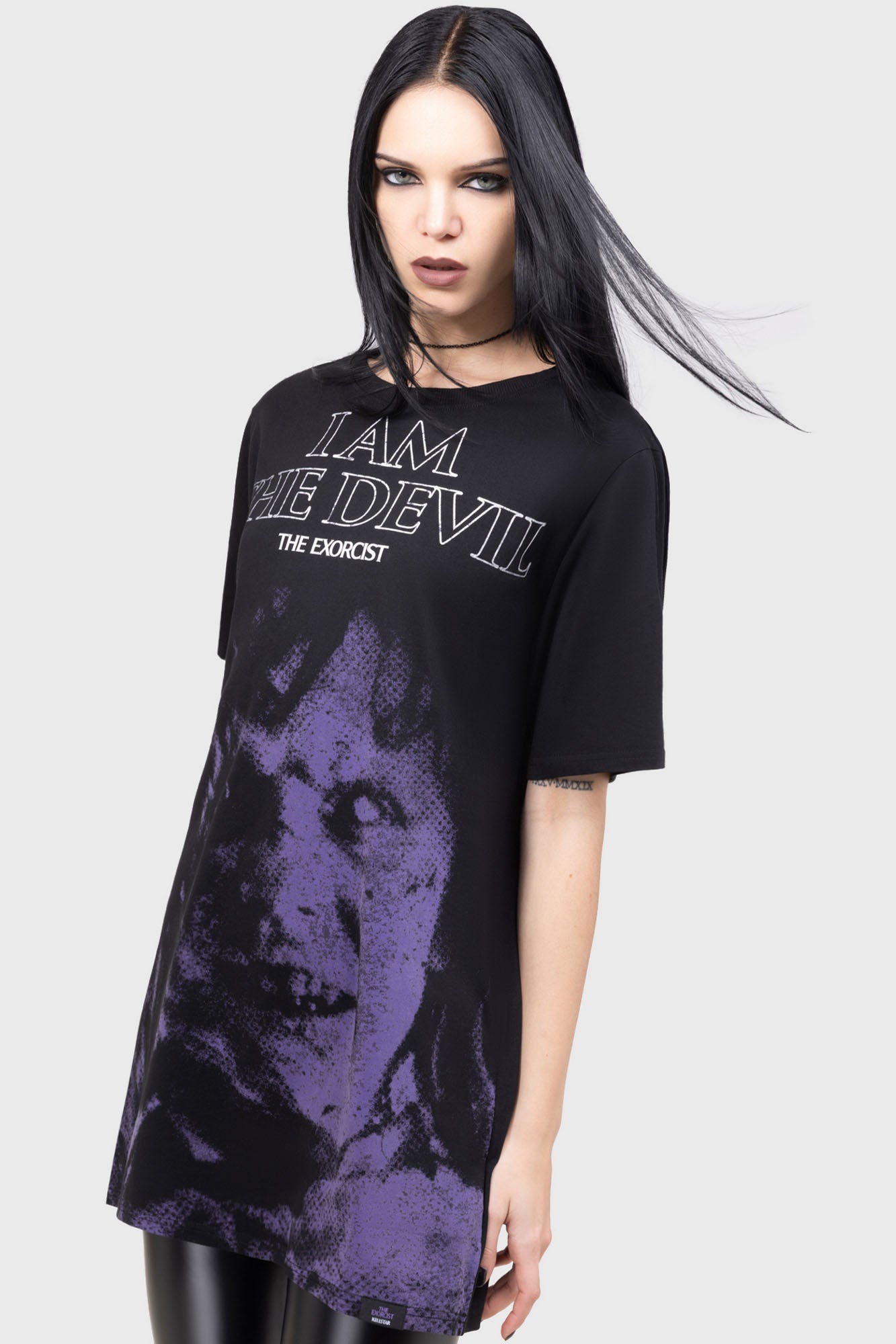 Killstar Power of the Devil Cotton T-Shirt - Loose Fit