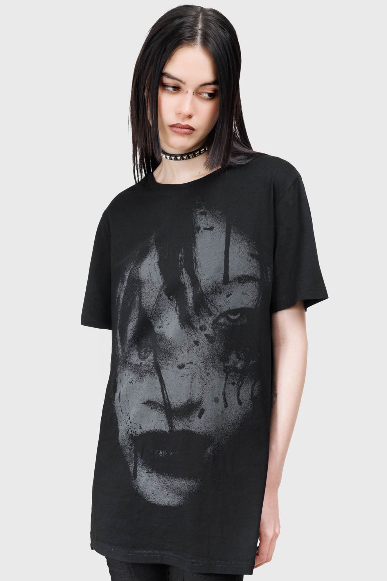 Kihilist Grim Fusion Graphic Cotton T-Shirt