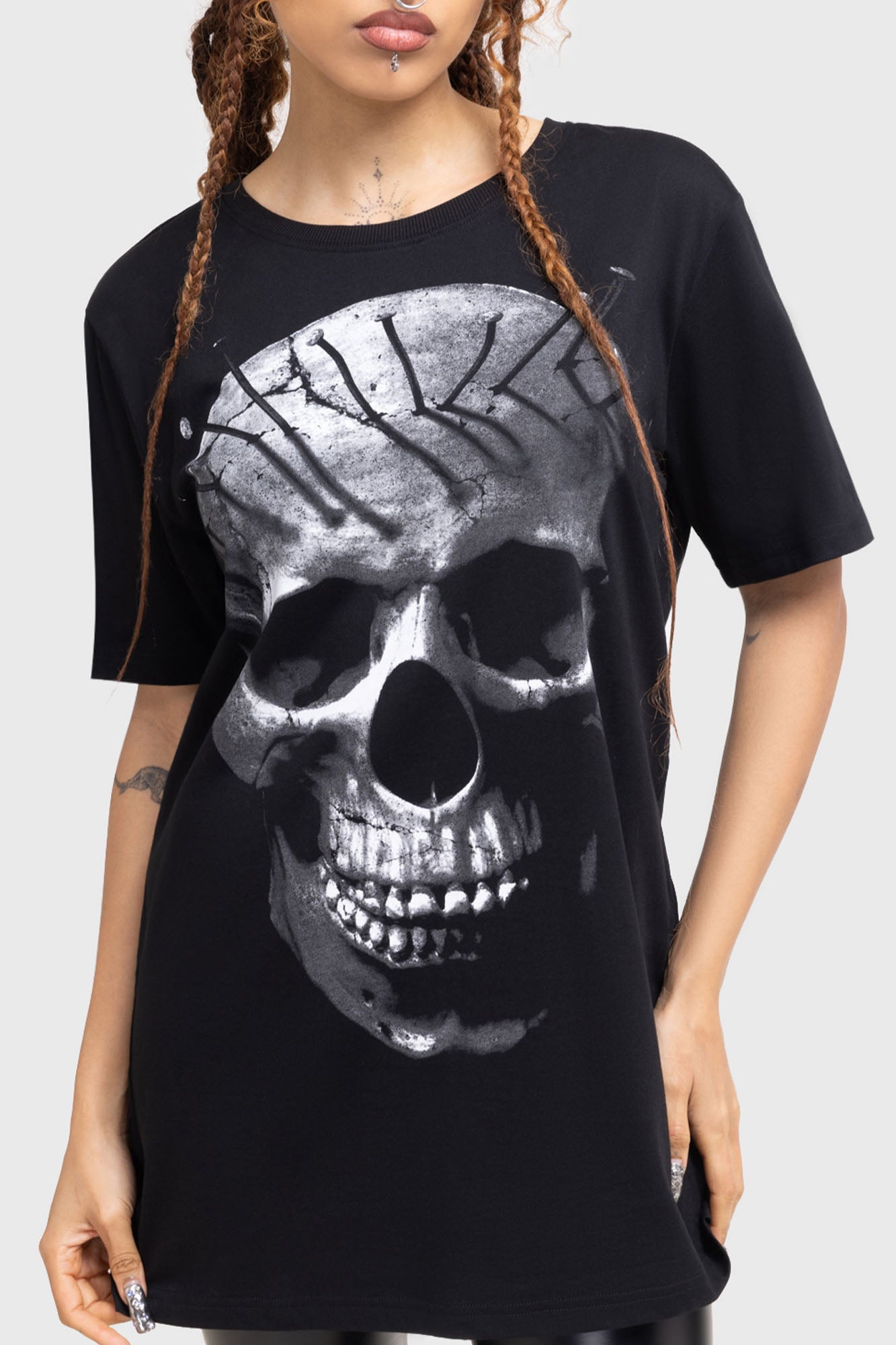 Moonlit Reaper Graphic Cotton T-Shirt by KIHILIST