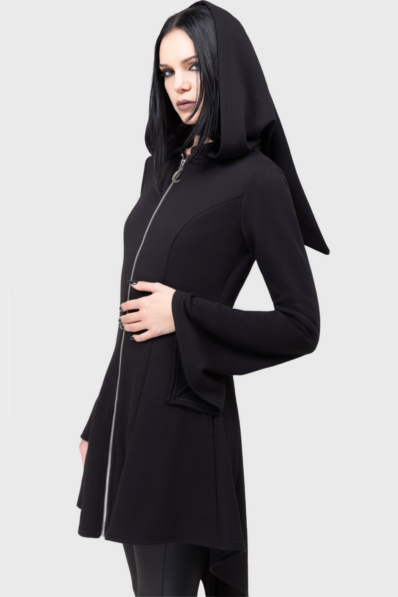 Killstar Deadly Cauldron Hooded Cloak with Moon Zip Pull