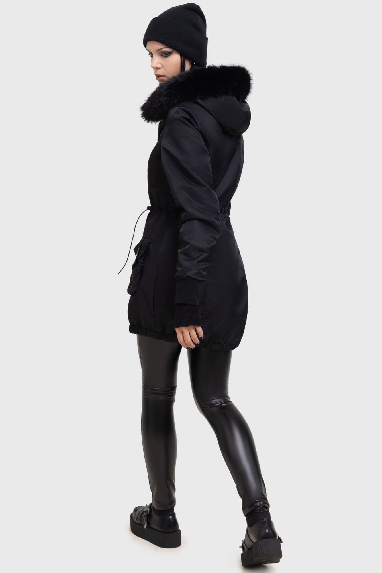 Killstar Lunar Eclipse Waterproof Parka Jacket with Hood
