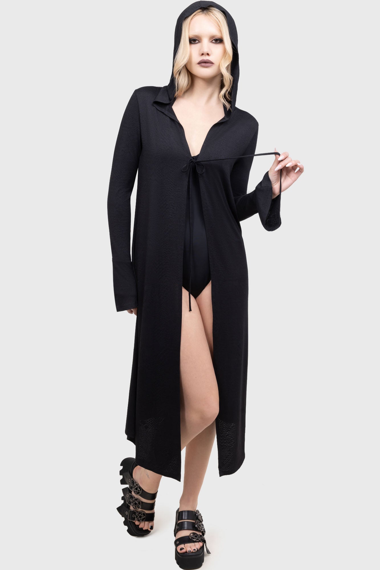 Killstar Ghostgauze Cloak with Hood & Adjustable Tie