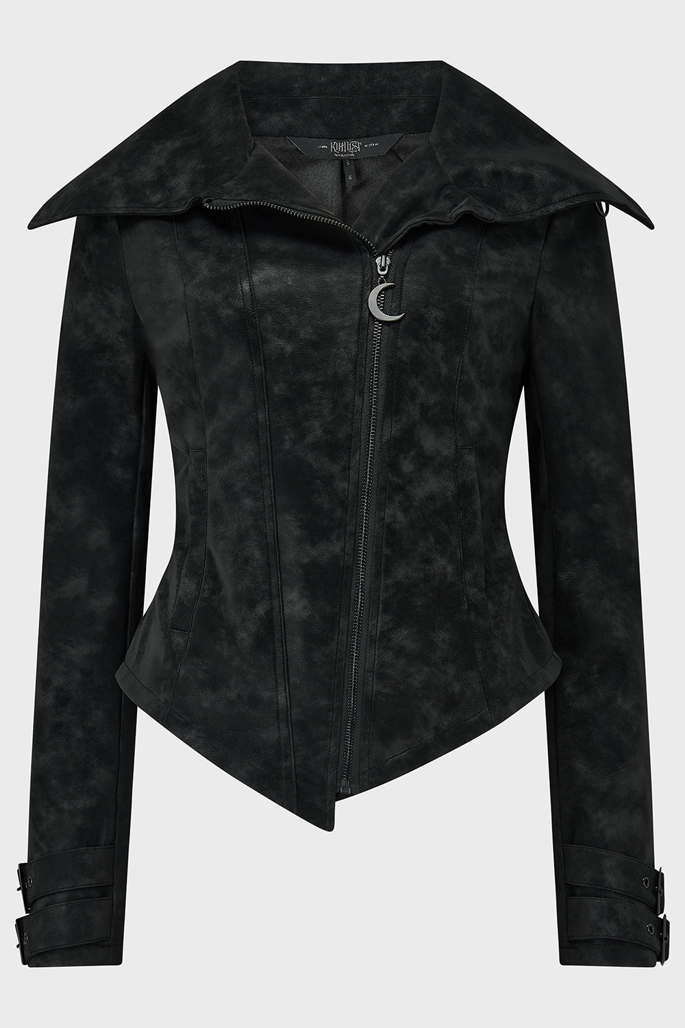 Killstar Lunar Lycan PU Jacket with Crescent Moon Zip