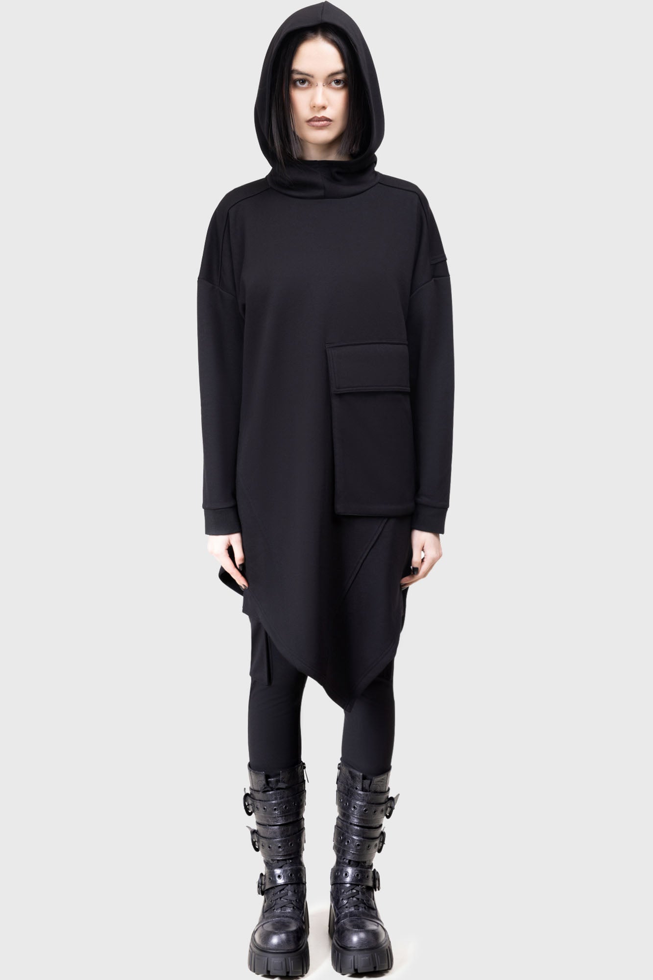 KIHILIST Sinistrae Oversized Hoodie - Longline & Super Soft