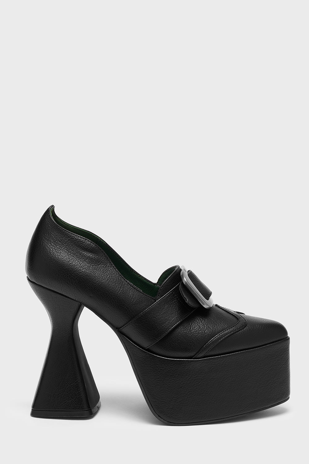 Killstar Bewitching Platform Heels - PU Leather, 5" Heel