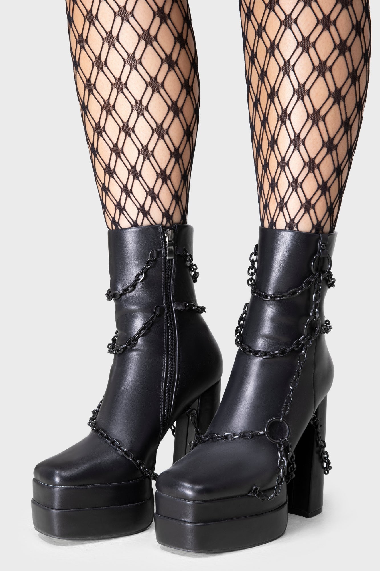 Killstar Gloomed and Doomed Faux Leather Platform Boots