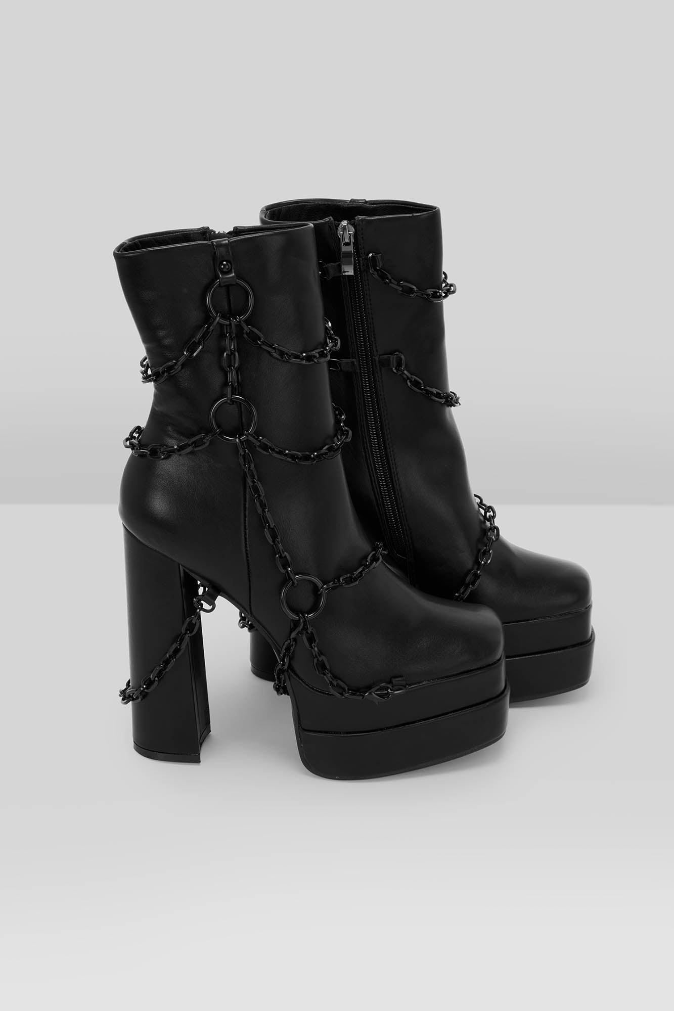 Killstar Gloomed and Doomed Faux Leather Platform Boots