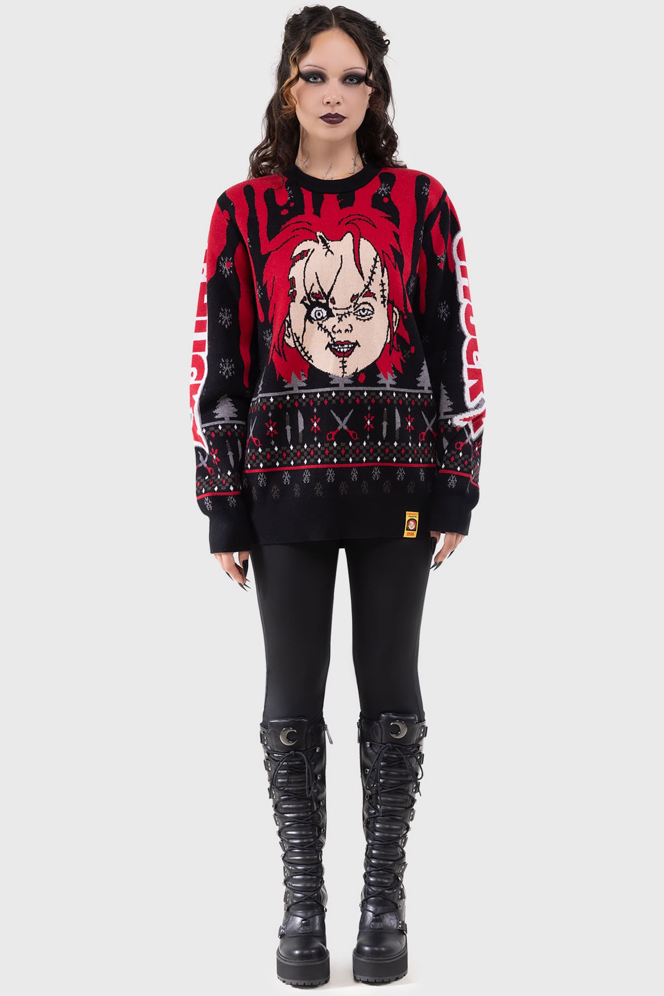 Chucky Wanna Play Graphic Sweater | Killstar Licensed Horror Top