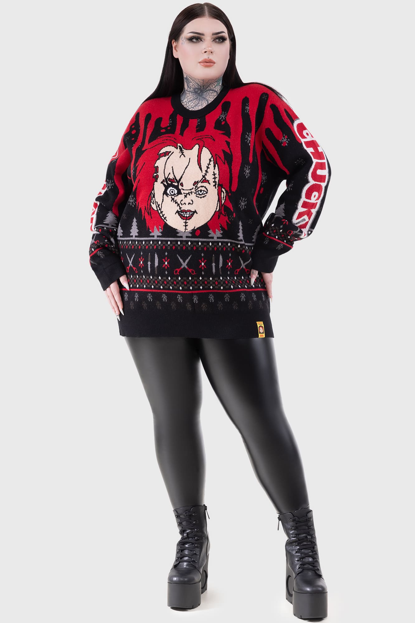 Chucky Wanna Play Graphic Sweater | Killstar Licensed Horror Top