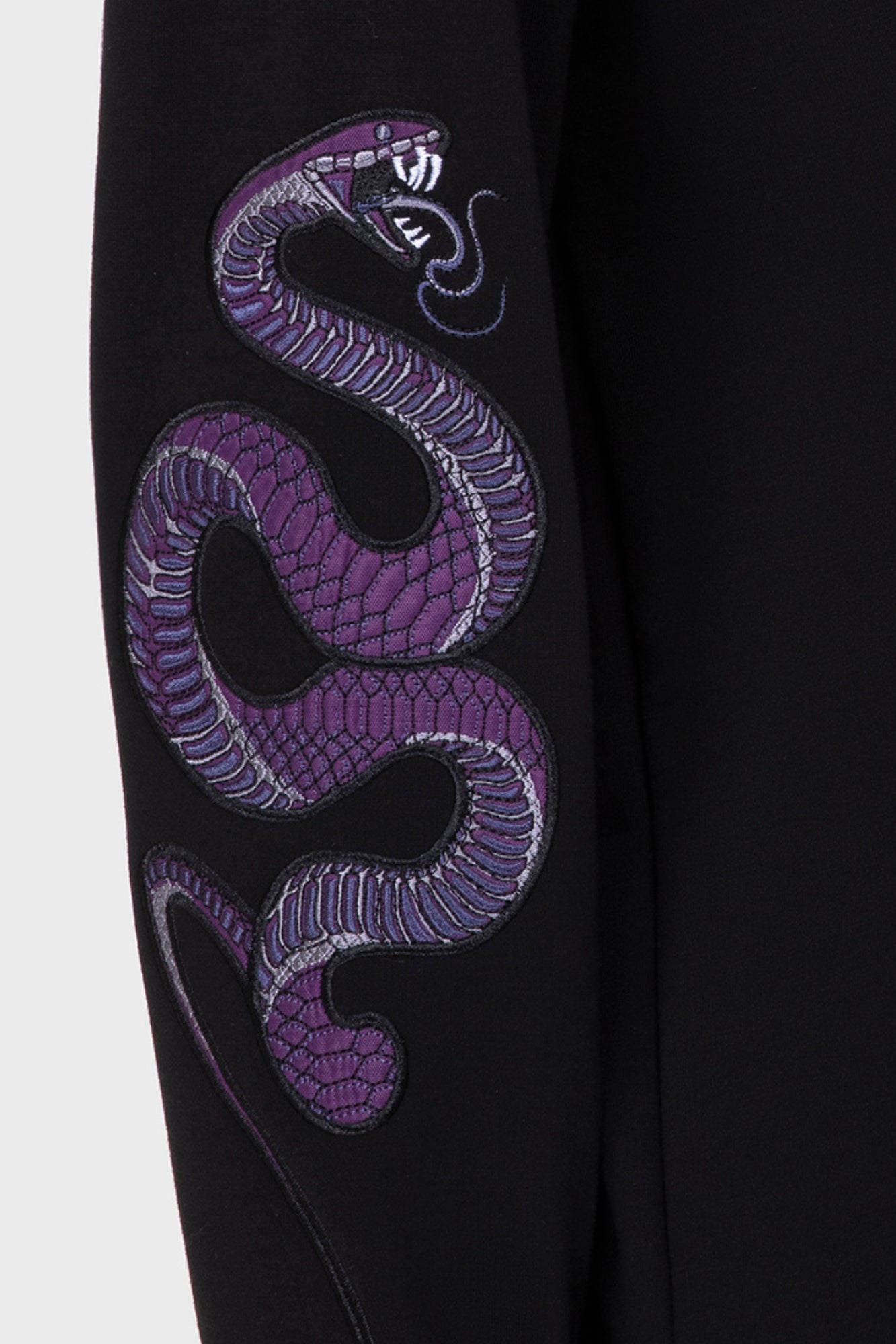 Killstar Dreadwood Snake Embroidery Sweatshirt - Gothic Loose Fit