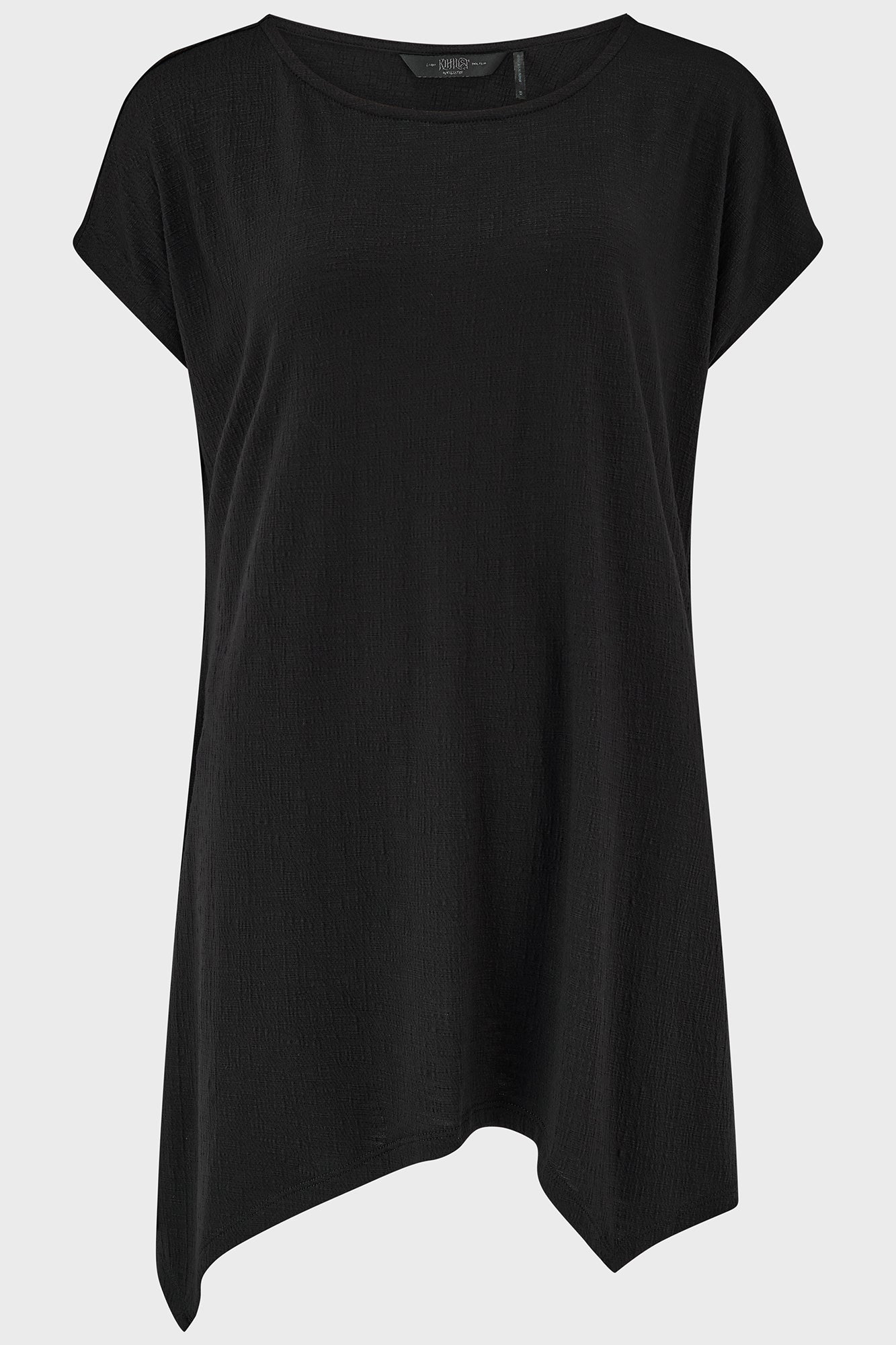 Killstar Hallowed Top - Soft Stretch Slub Jersey, Loose Fit Short Sleeve