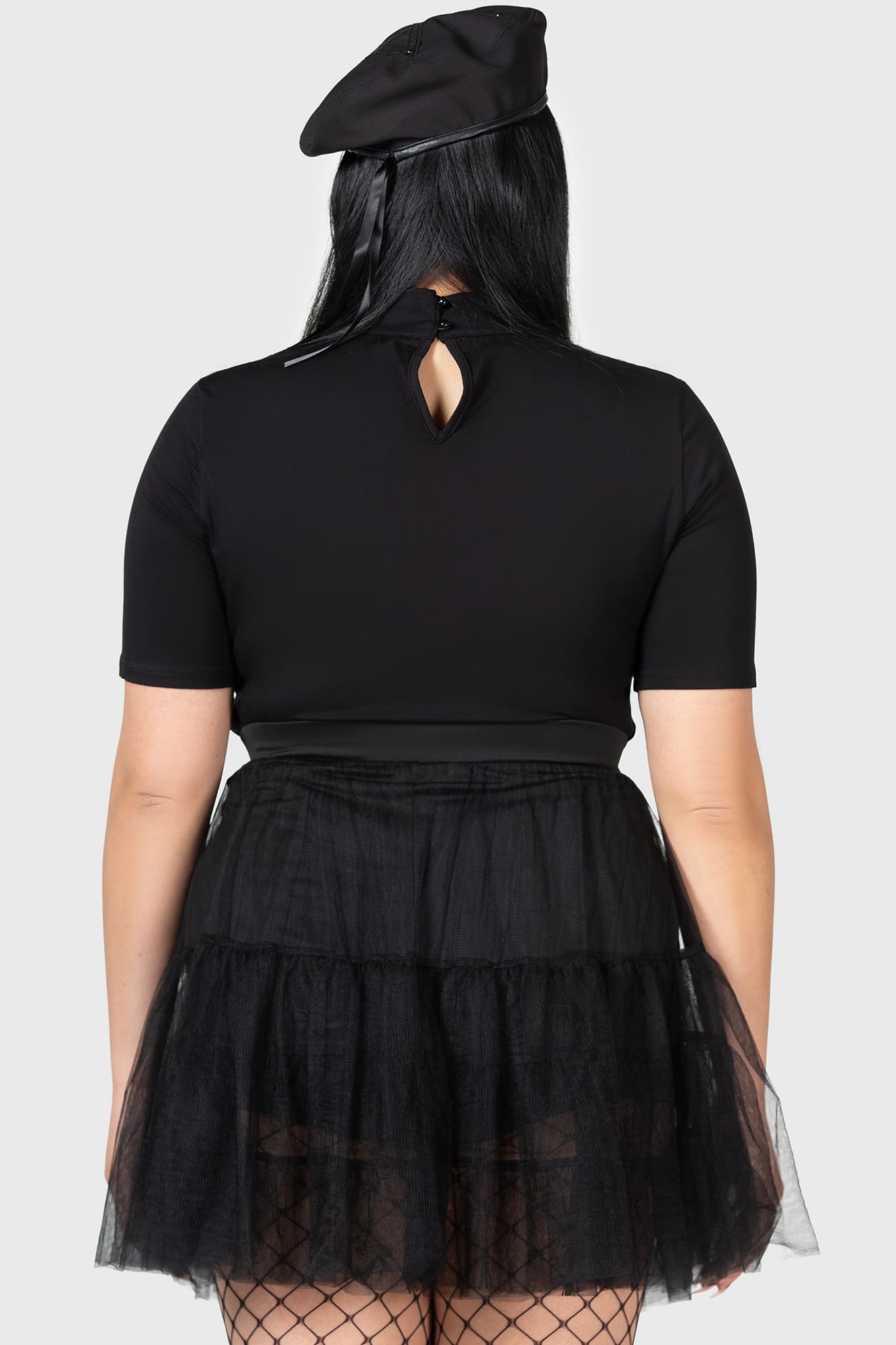 KIHILIST Tulle Mini Skirt with Attached Shorts – Stretch Fabric
