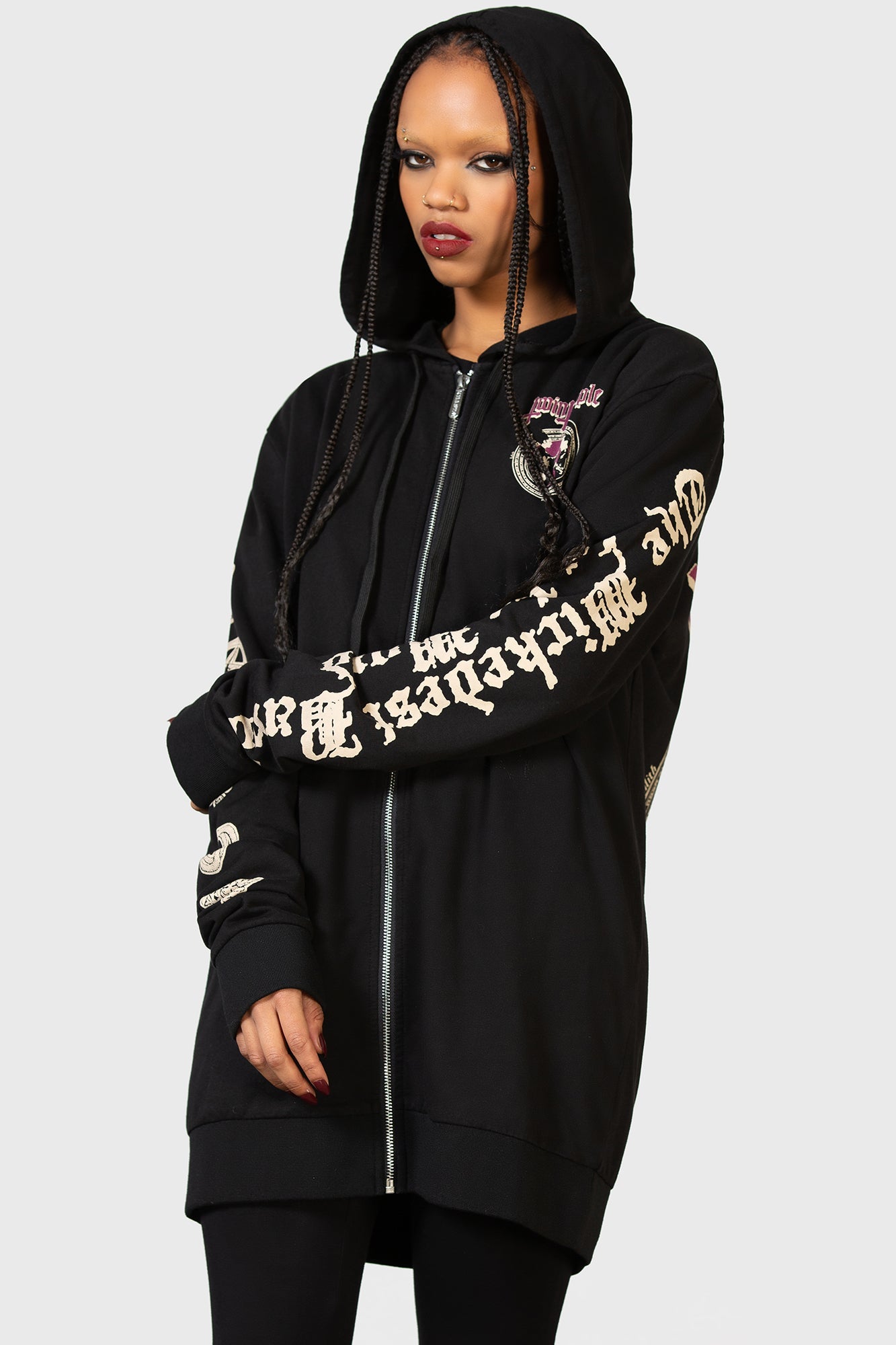 Killstar Magic Circle Zip Hoodie - Twin Temple Licensed Unisex