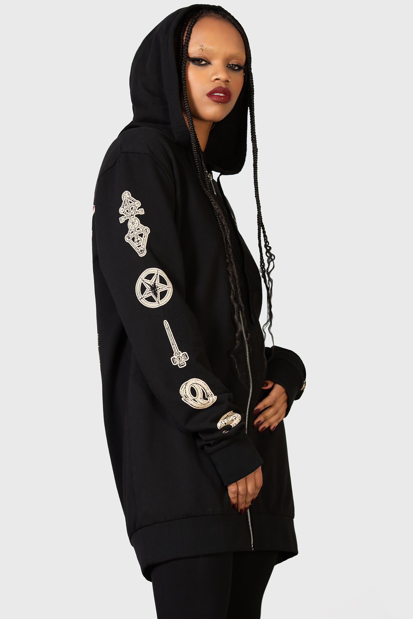 Killstar Magic Circle Zip Hoodie - Twin Temple Licensed Unisex