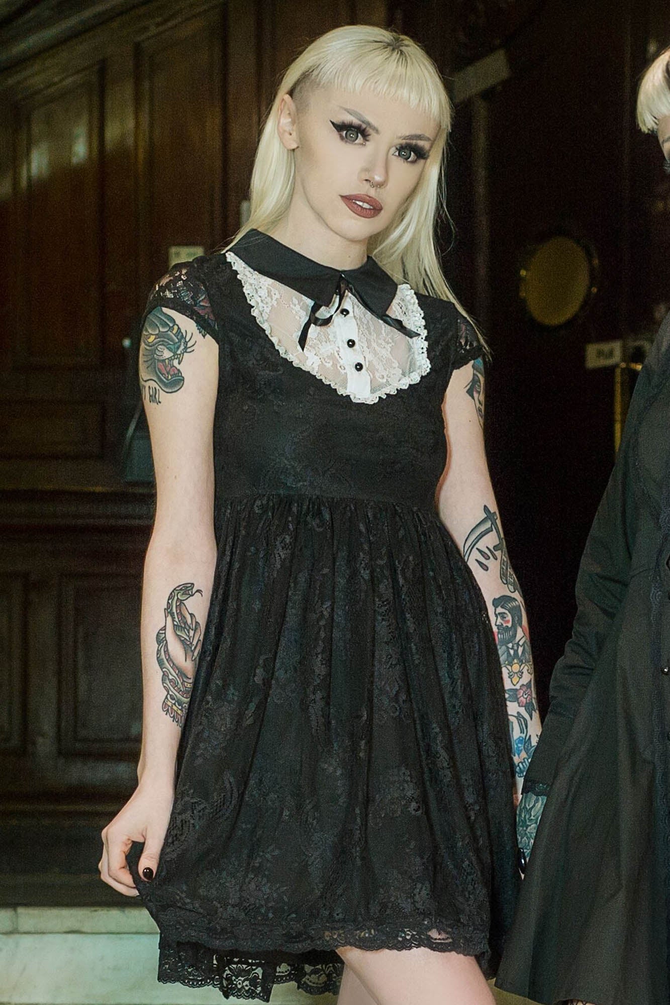 Killstar Agnes Lace Babydoll Dress - Gothic Romantic Style